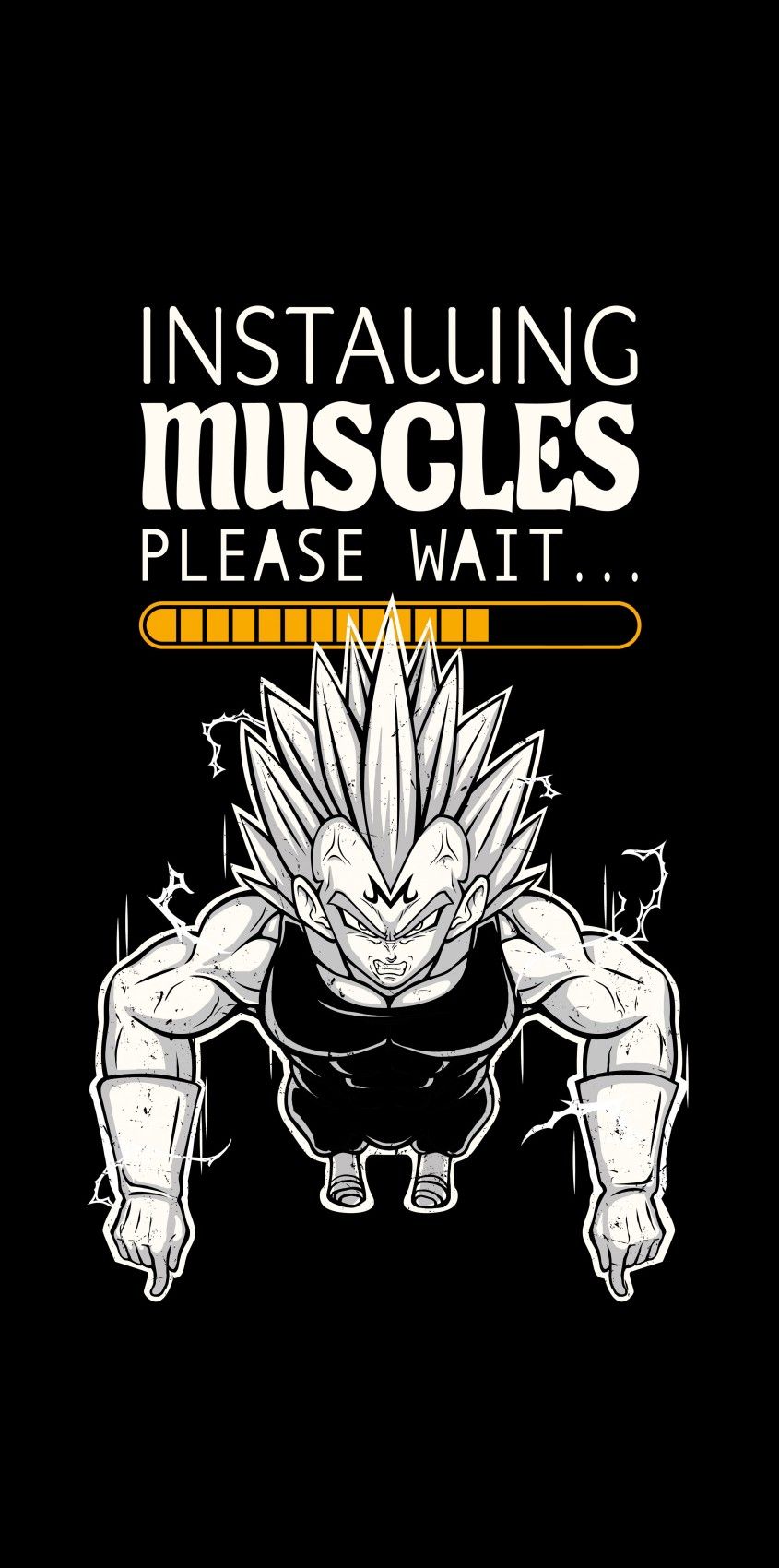 845x1700 Vegeta Motivation Wallpaper