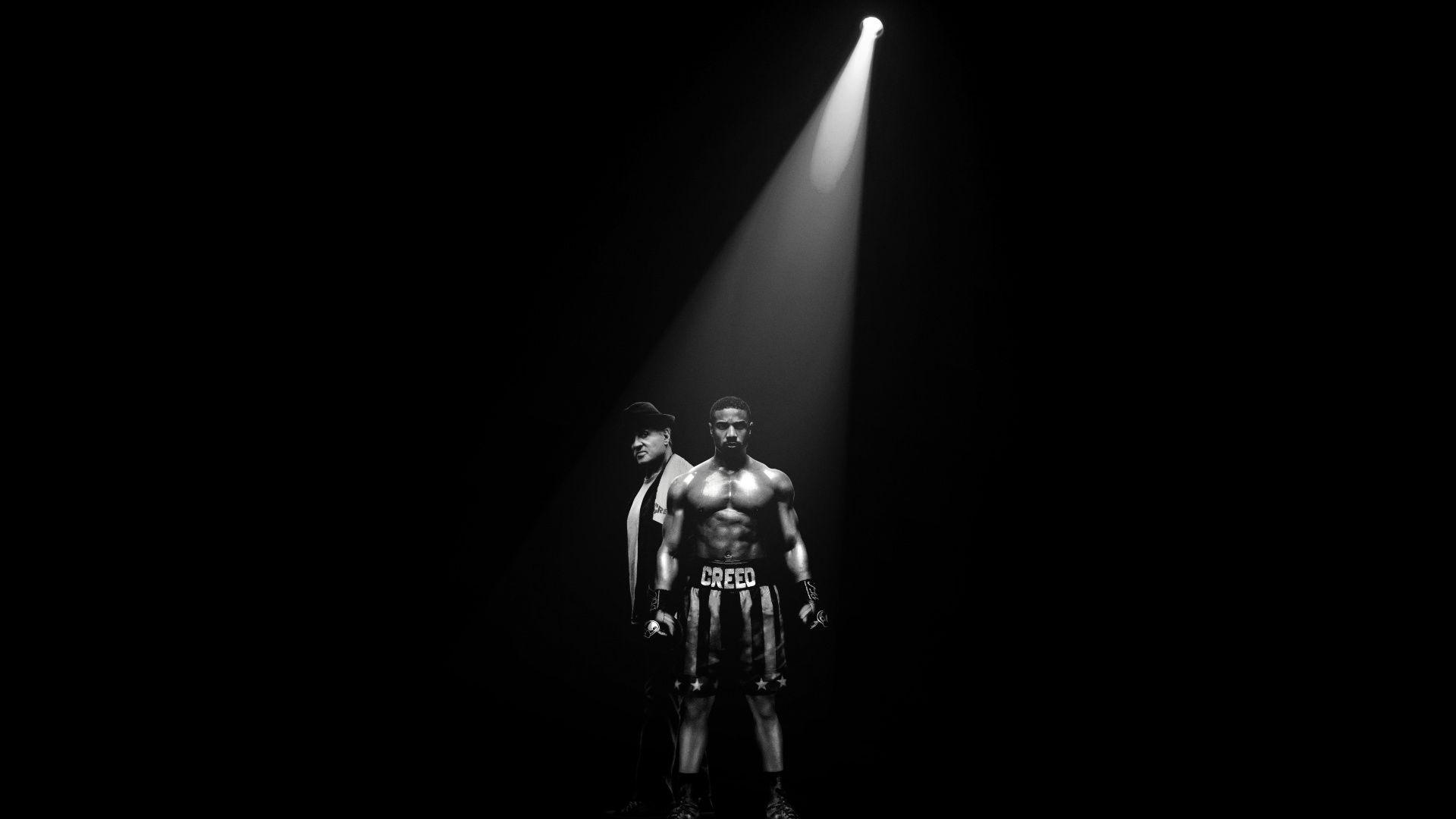 1920x1080 Sylvester Stallone and Michael Jordan in Creed 2