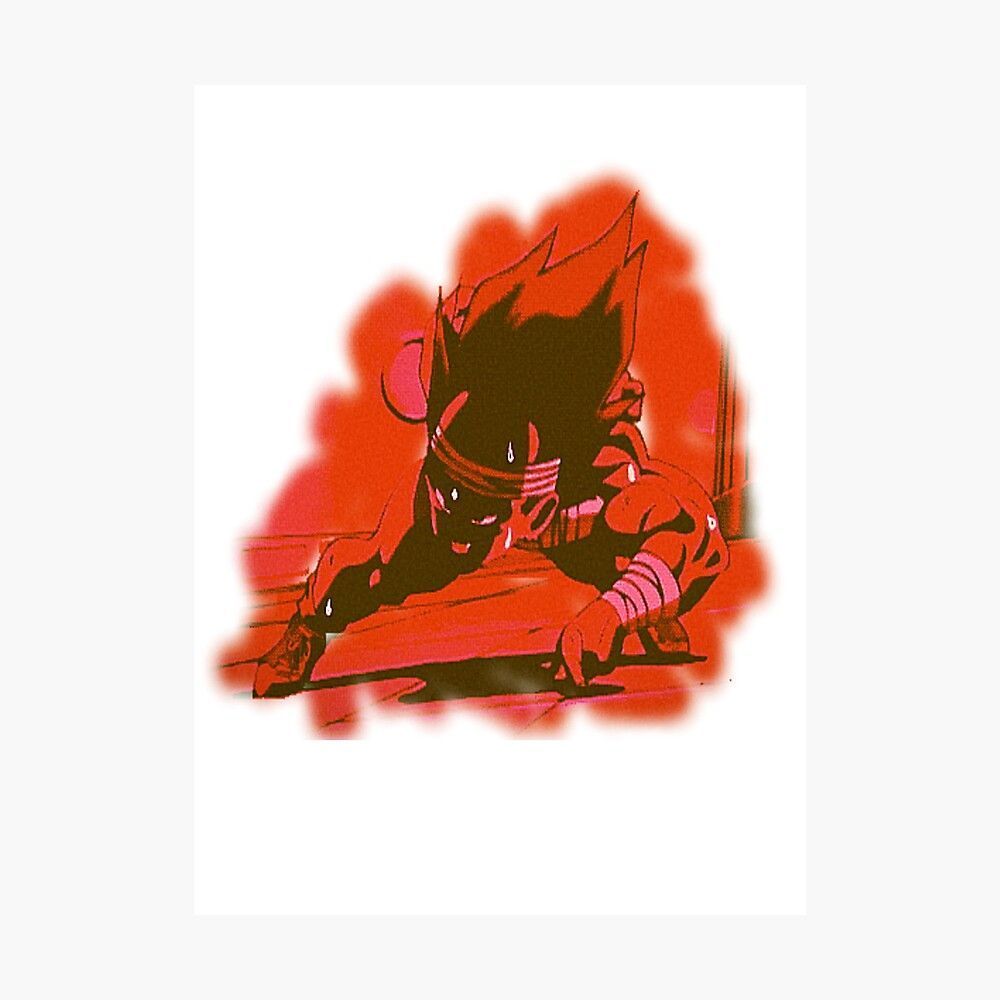1000x1000 Vegeta training gravity room Poster