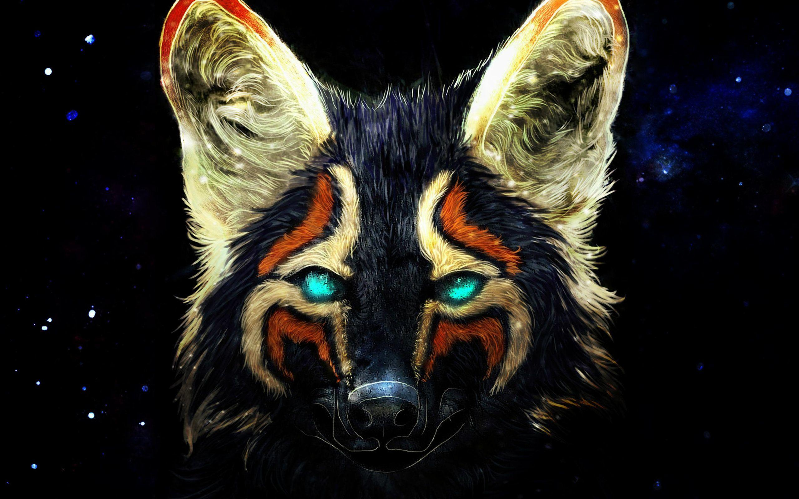 2560x1600 Download wallpaper Fox, art, creative, colorful fox