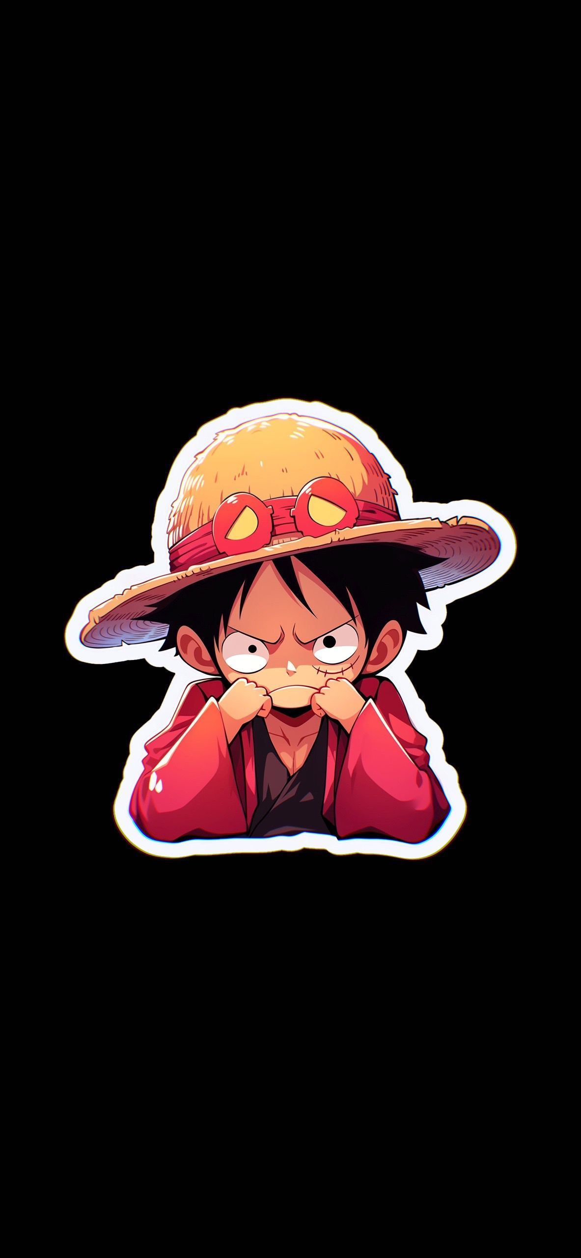 1183x2560 Monkey D. Luffy Upset Wallpaper