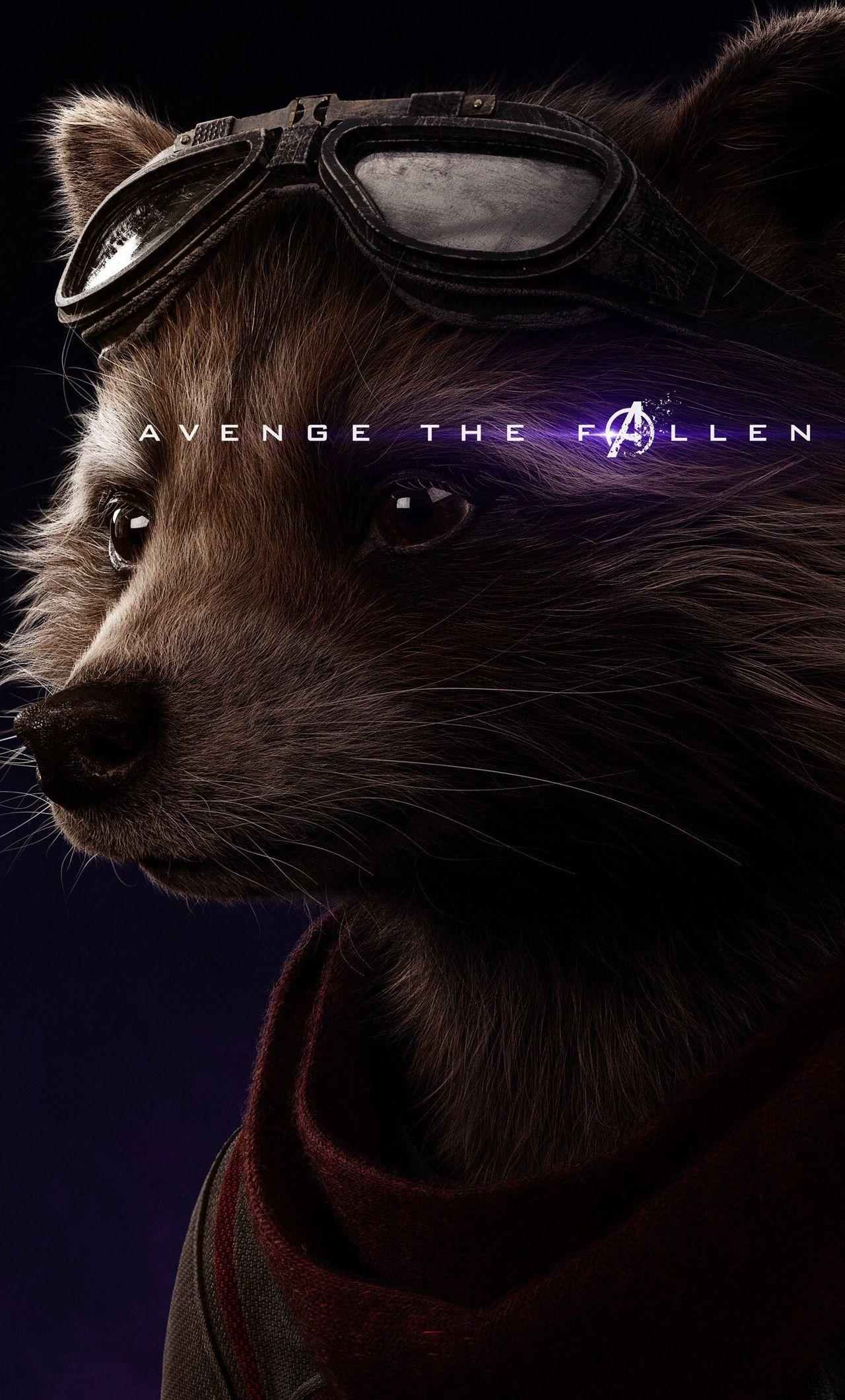 1280x2120 Rocket Raccoon Avengers Endgame 2019 Poster iPhone
