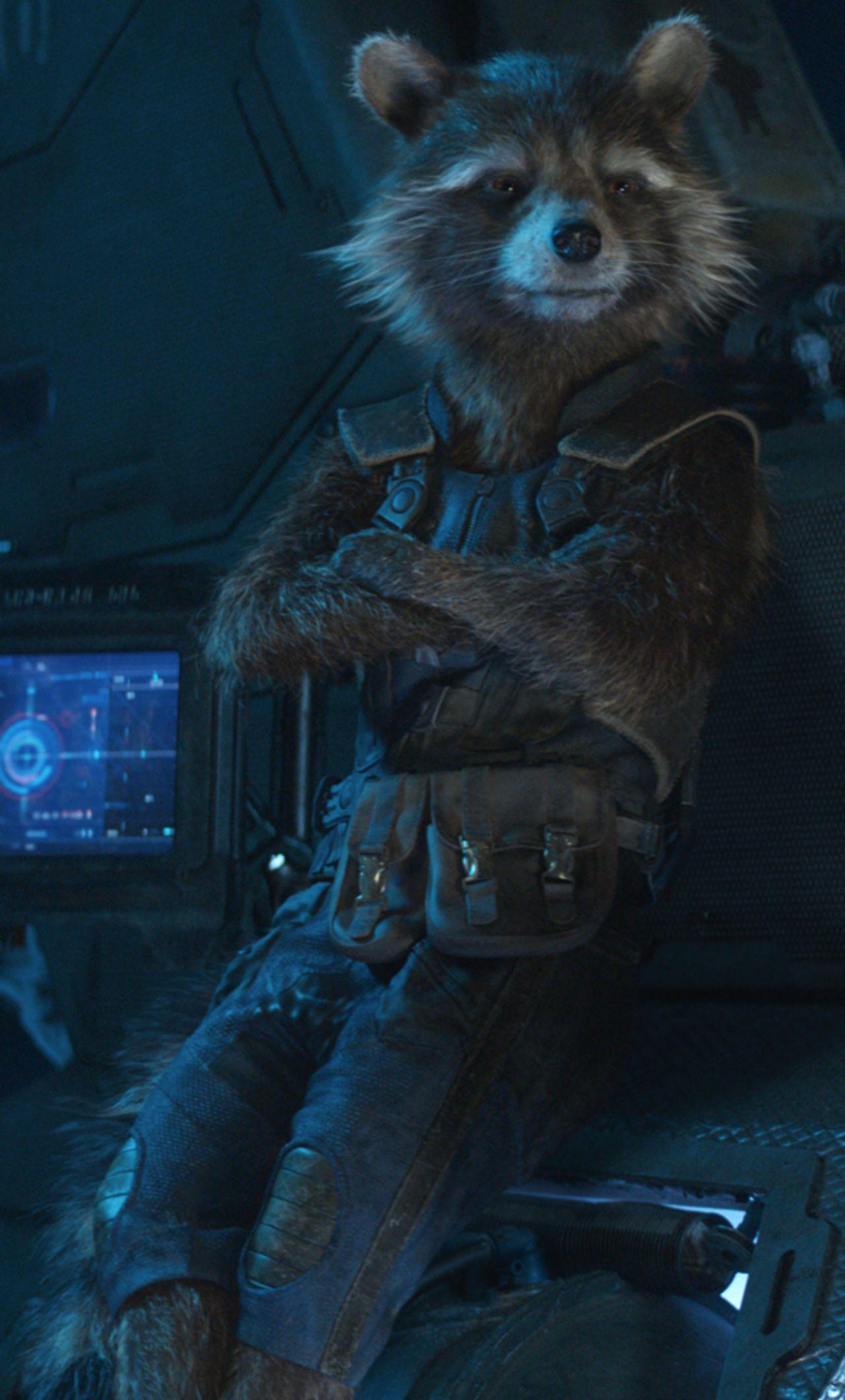 1280x2120 Rocket Raccoon In Avengers Infinity War iPhone