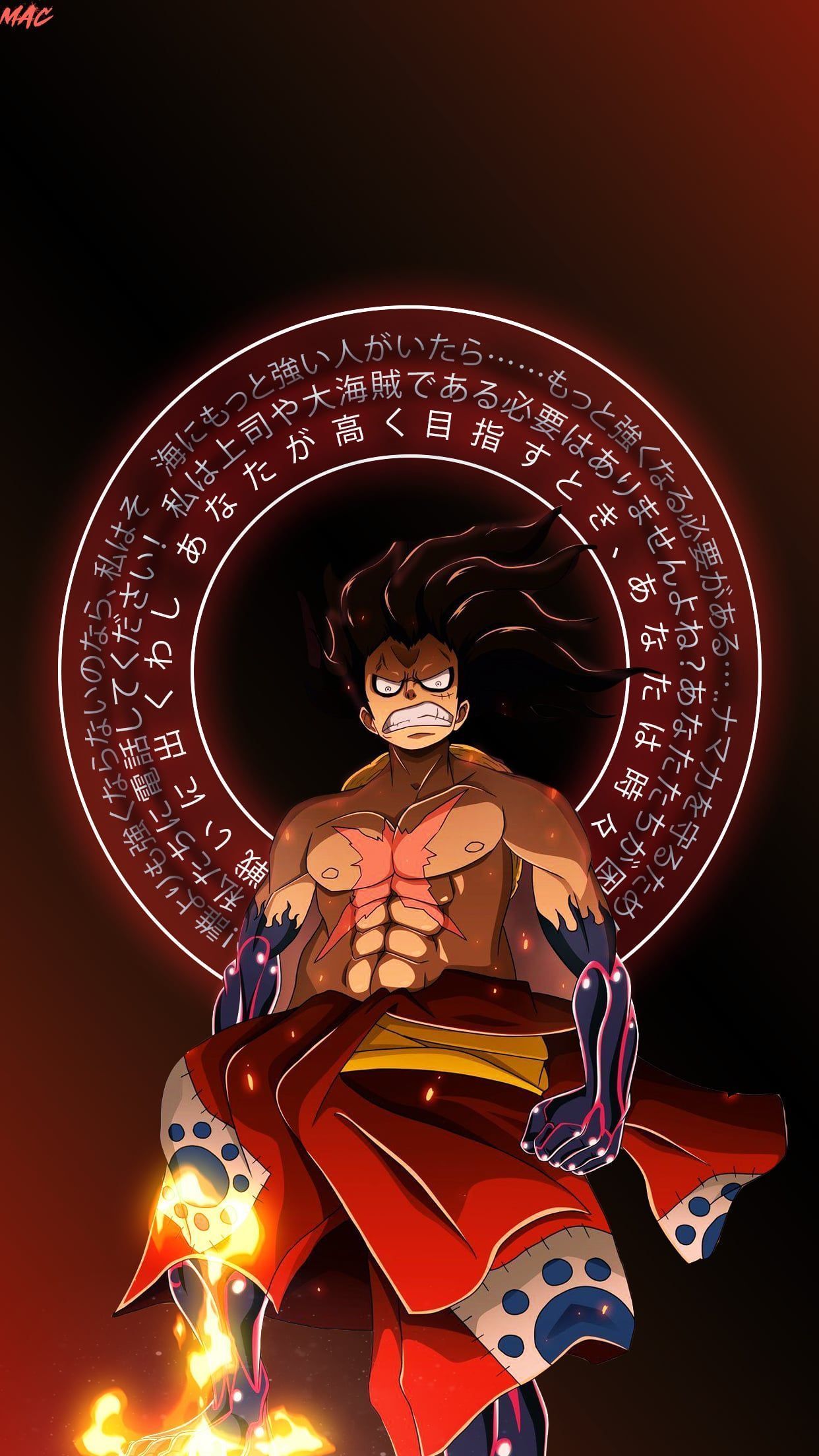 1242x2208 Made this luffy wallpaper