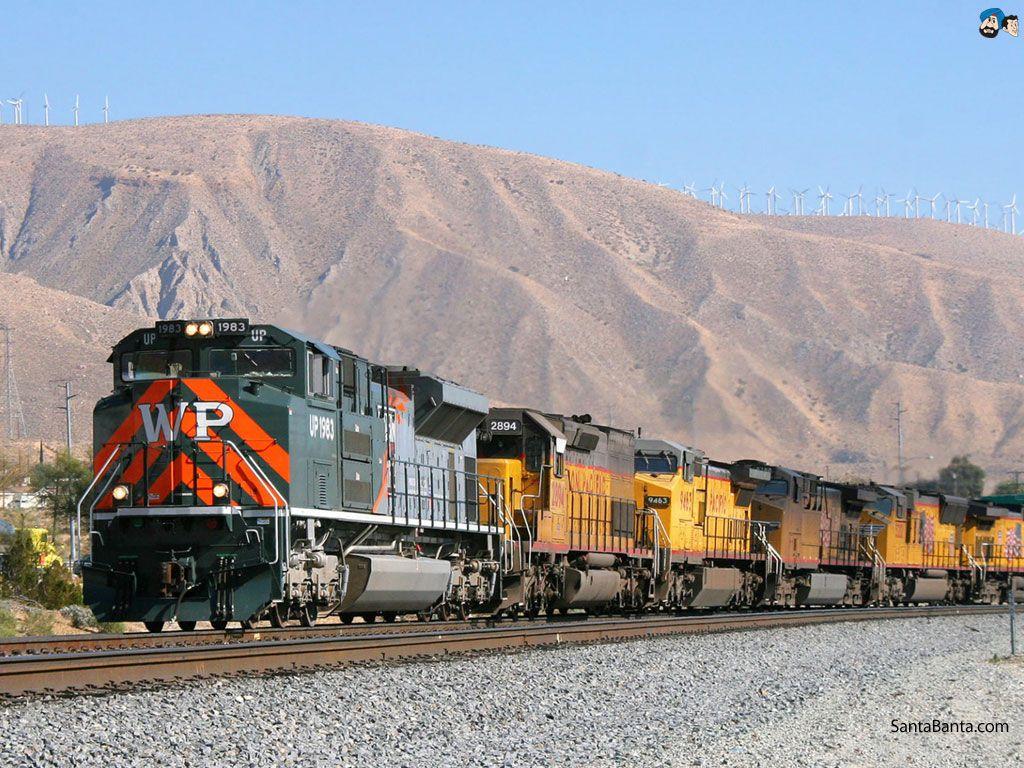 1024x768 Trains Wallpaper