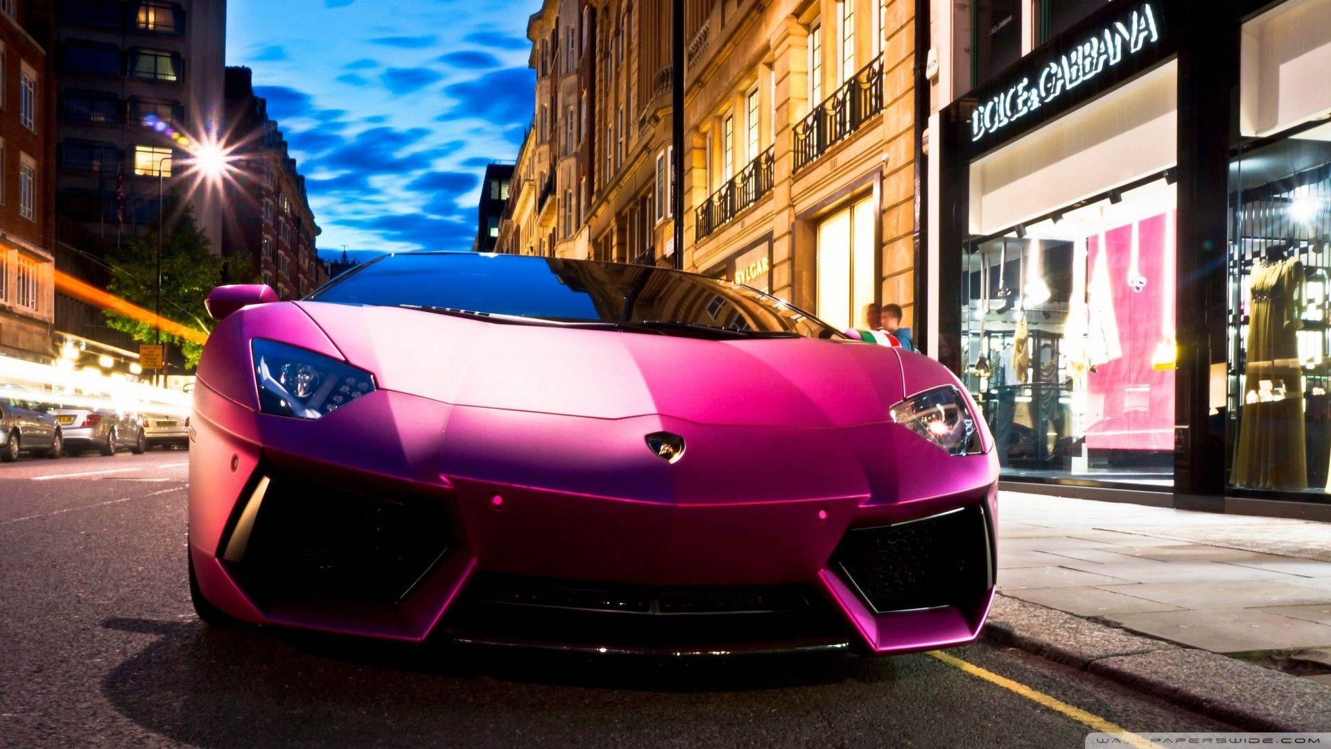 1920x1080 Pink Lamborghini Wallpaper