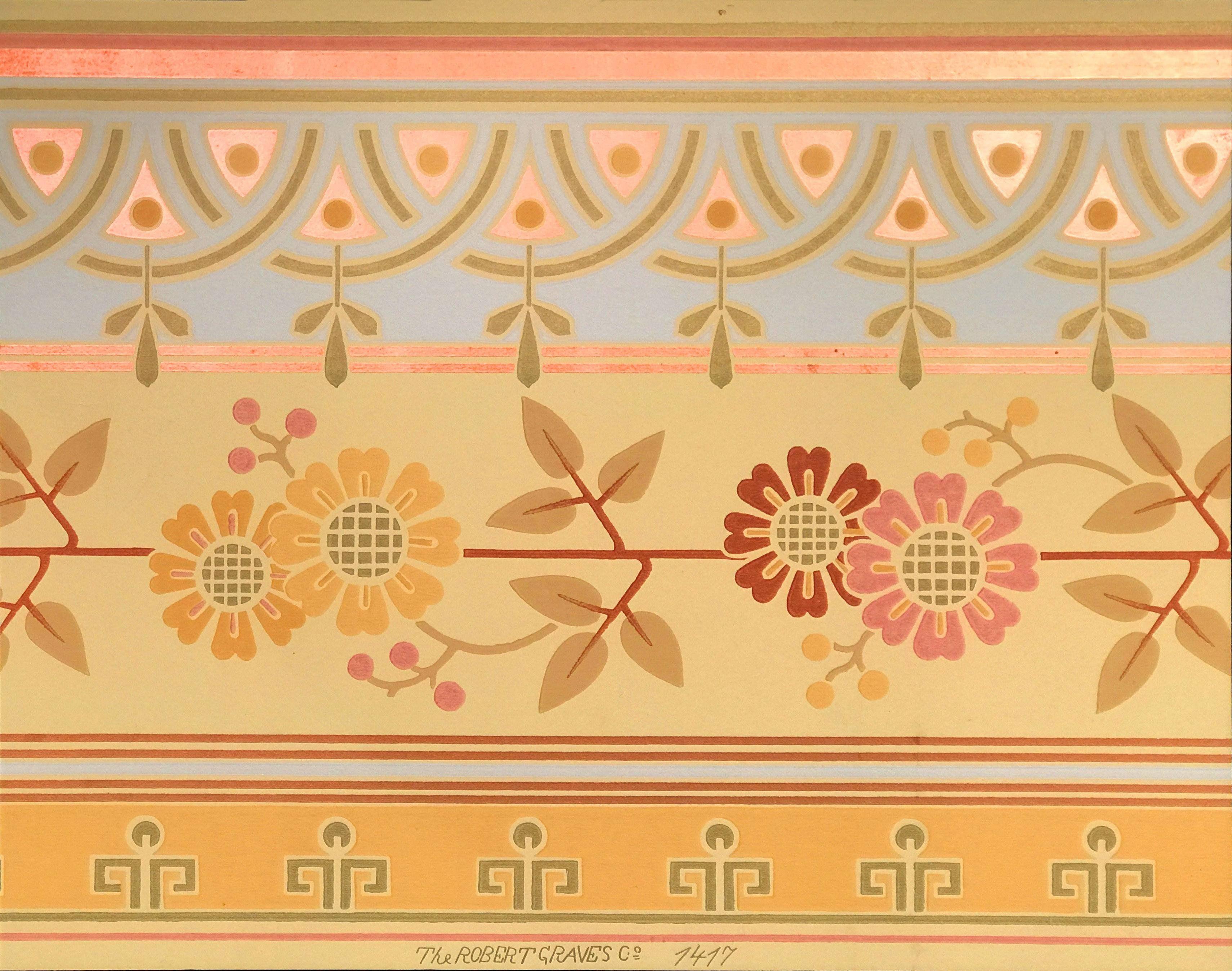 3420x2696 Graves Aesthetic Ceiling Border Antique Wallpaper Wall Art & Company