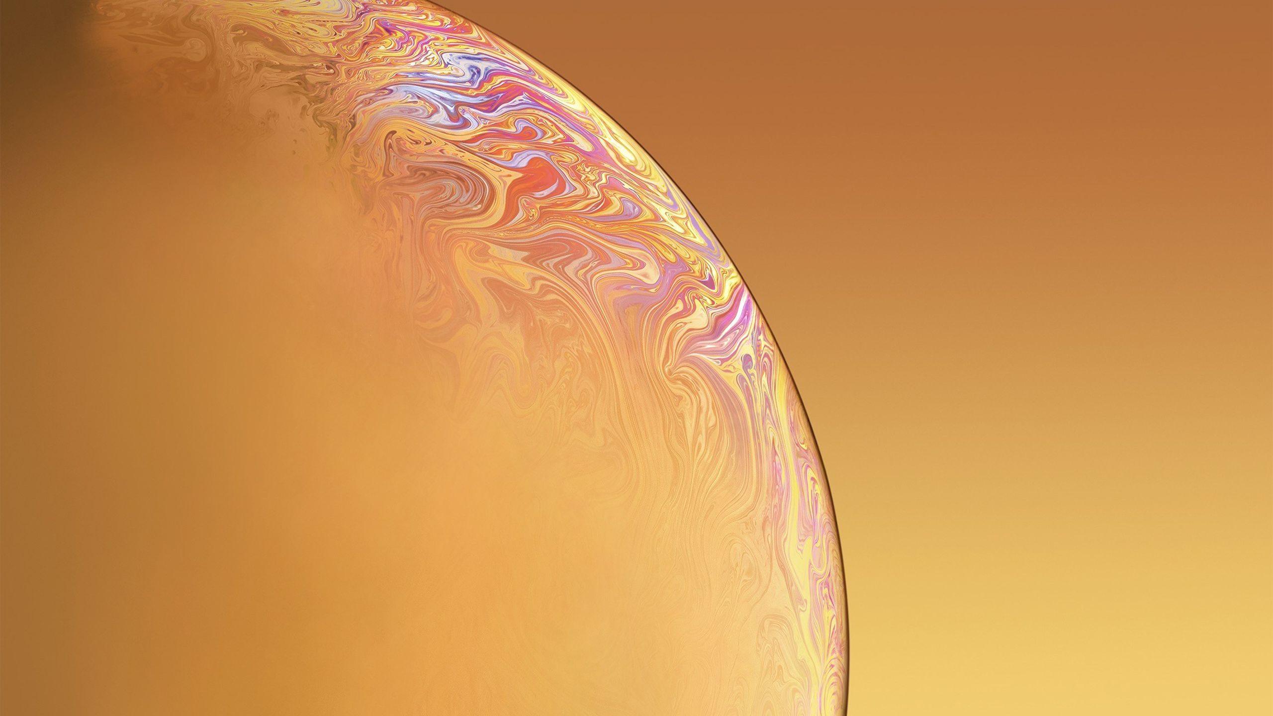 2560x1440 IPhone X XR Double Bubble Yellow, HD Computer, 4k Wallpaper