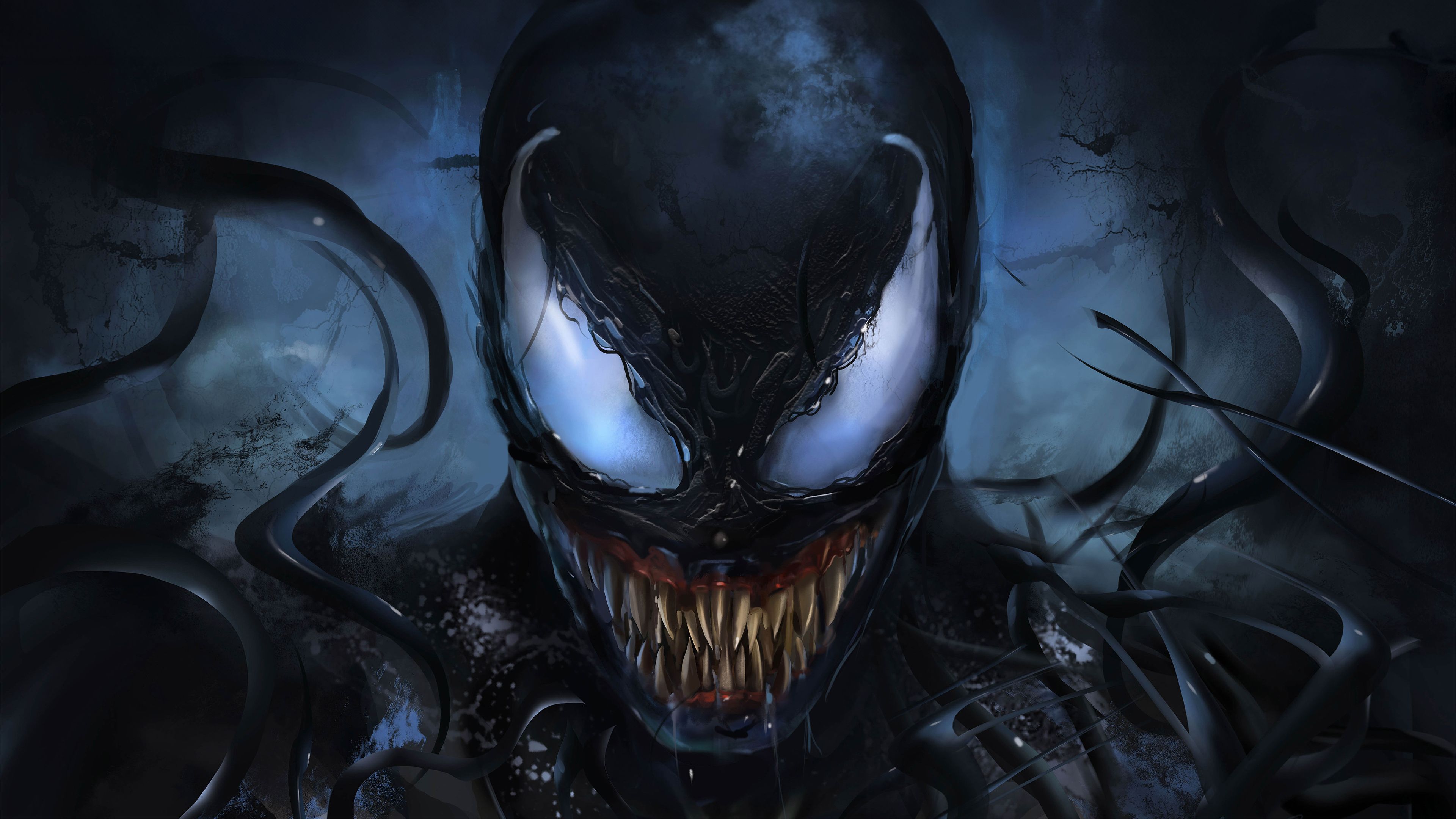 3840x2160 Venom Dark Wallpaper 4K