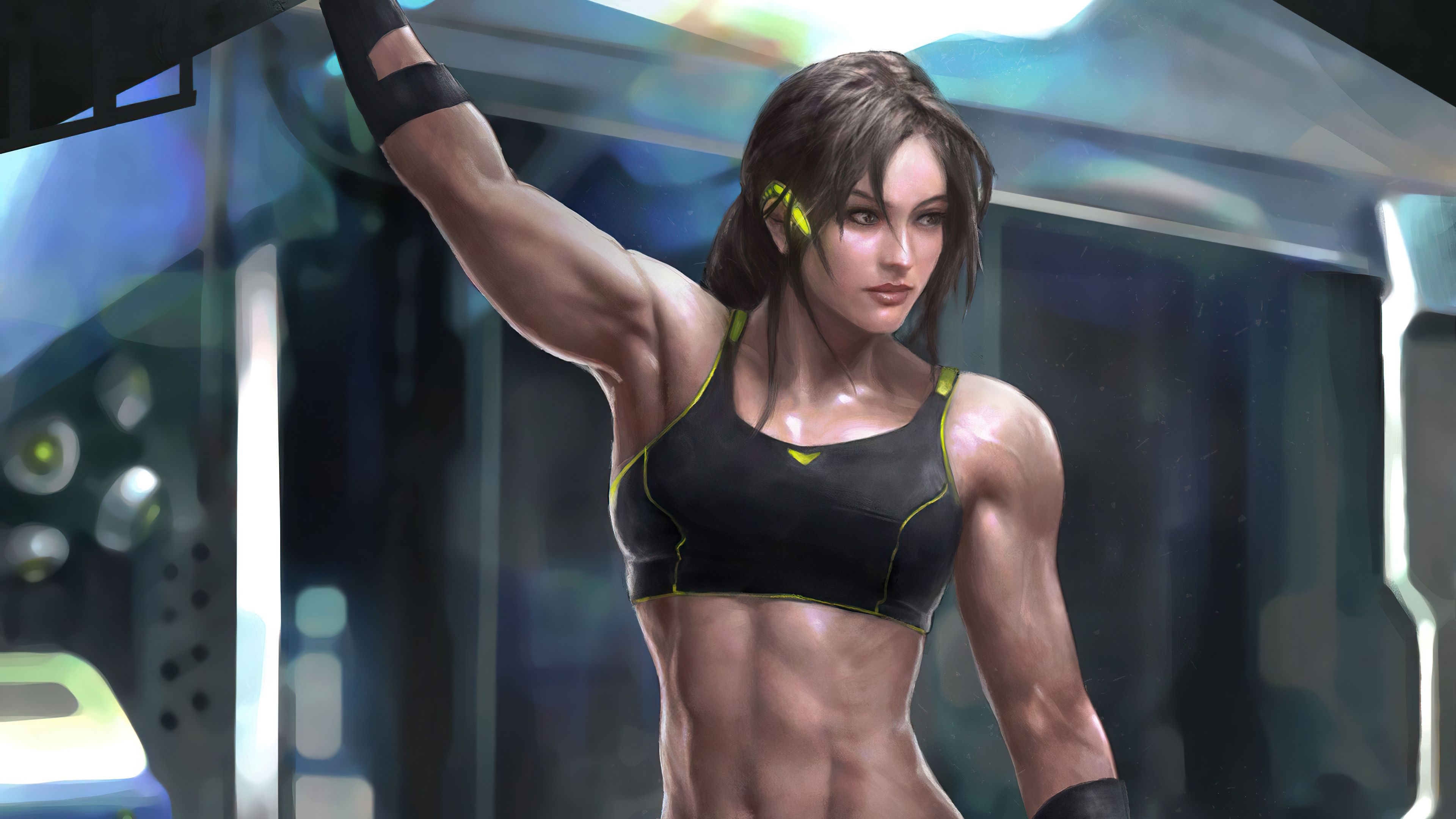 3840x2160 Muscular Girl 4k iPad Air , HD 4k Wallpaper, Image, Background, Photos and Picture