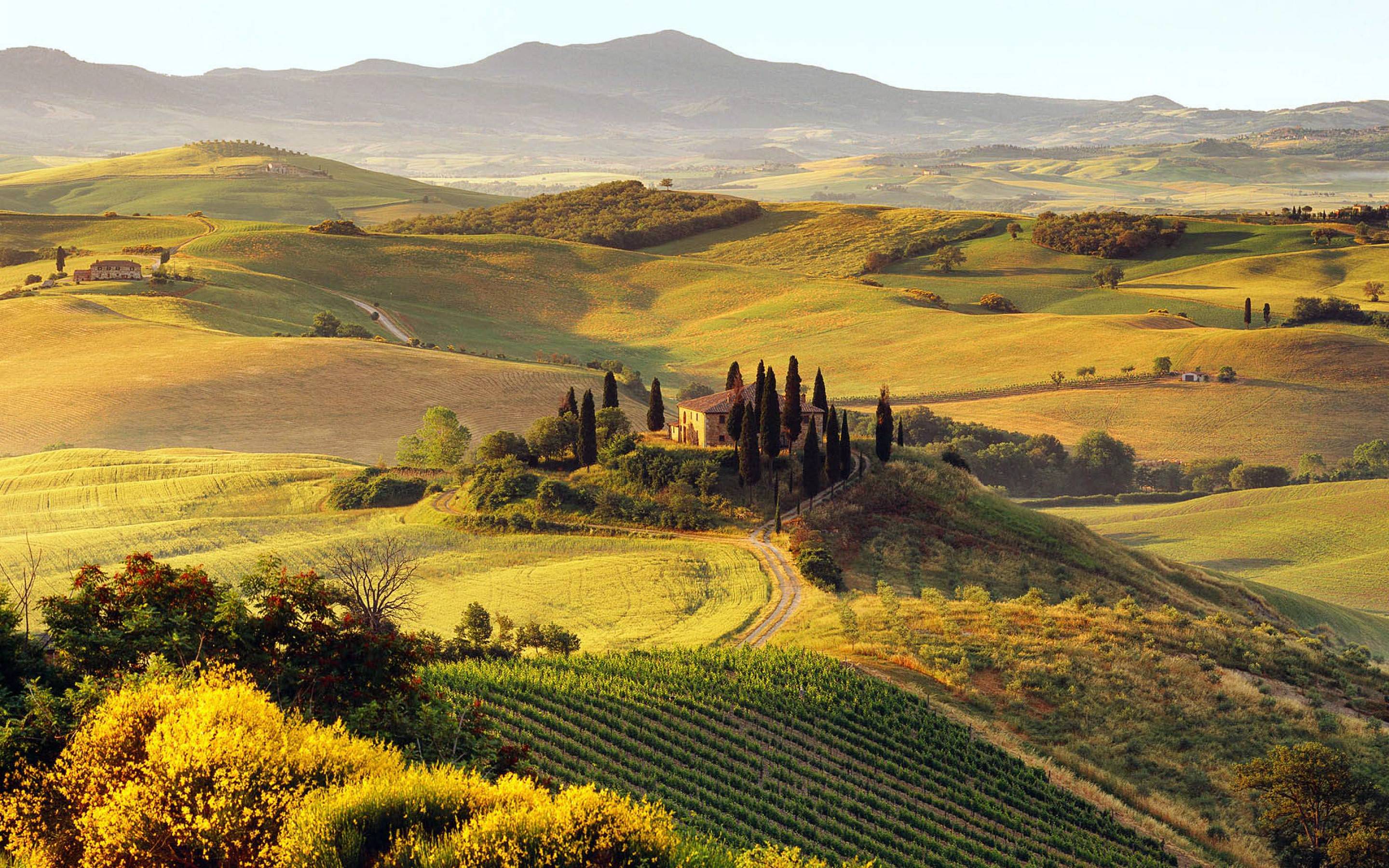 Italian hills  rwallpapers  Landscape Tuscany Italy pictures