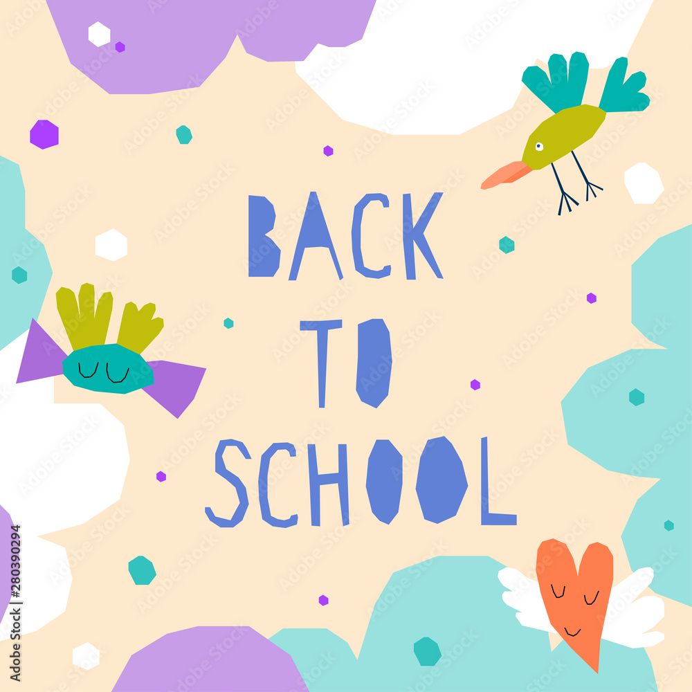 1000x1000 Handmade childish crafted background
