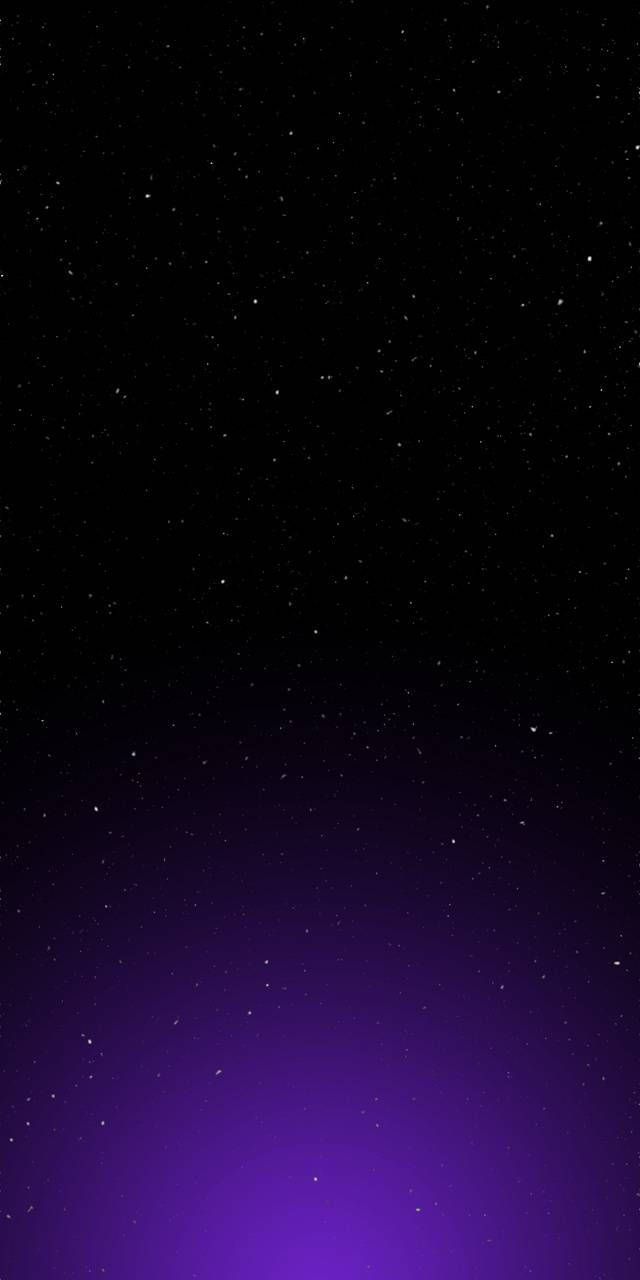 640x1280 Download free Plain Black Purple Starry