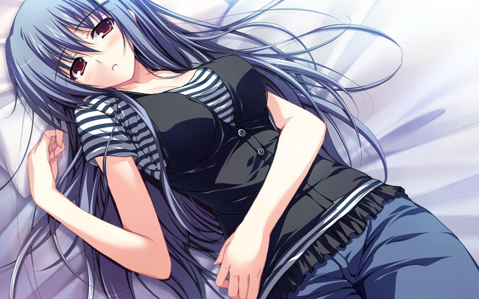 1680x1050 Anime girl wallpaper