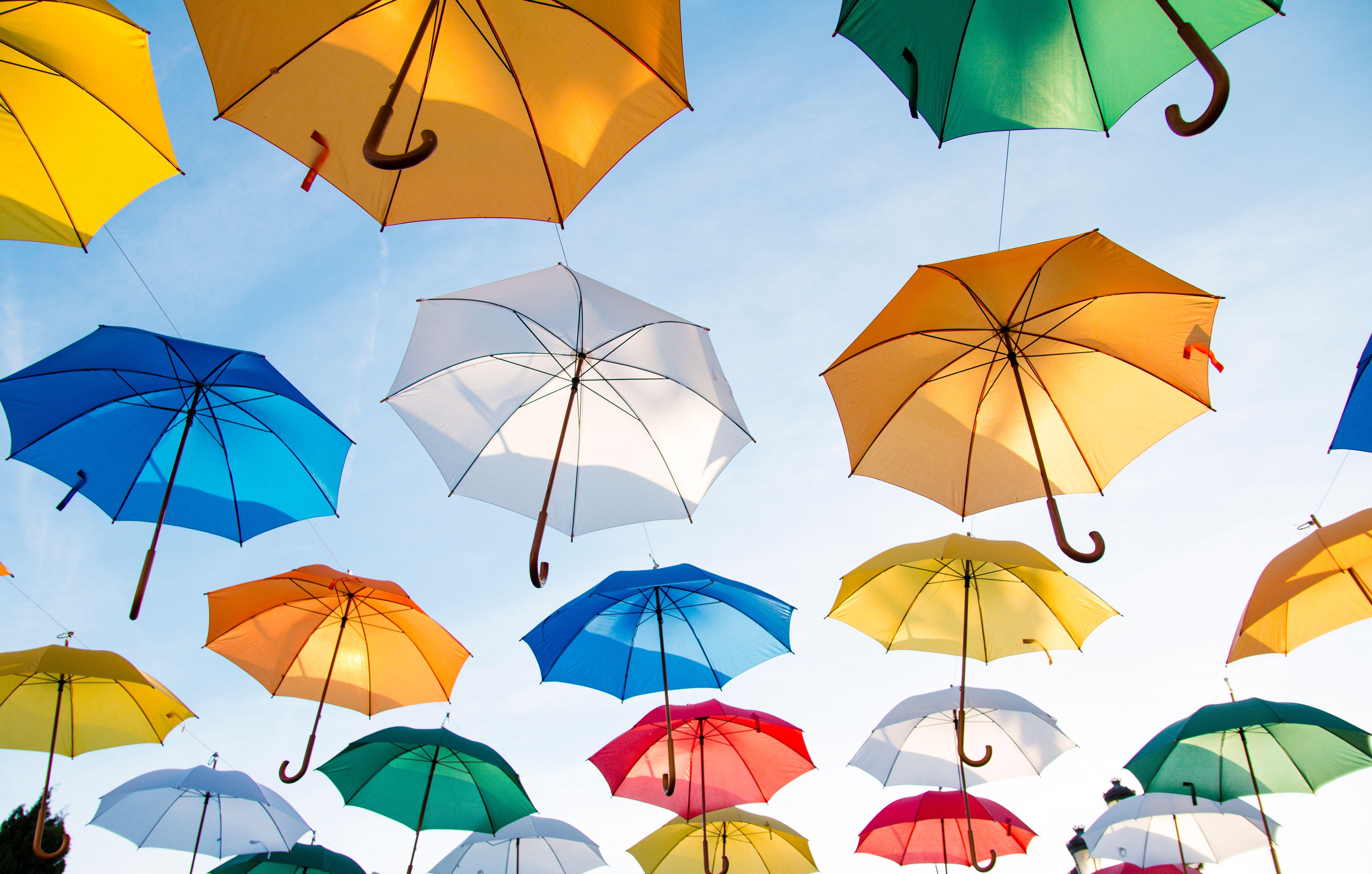 5472x3485 Wallpaper Umbrellas, Colorful, HD, 5K, Photography