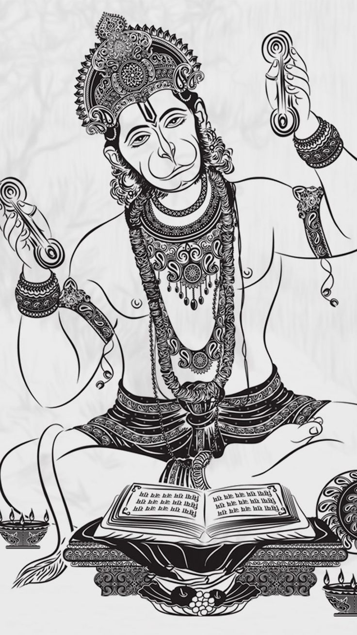 736x1308 Lord Hanuman Art 4K Ultra HD Mobile Wallpaper for iPhone & Android