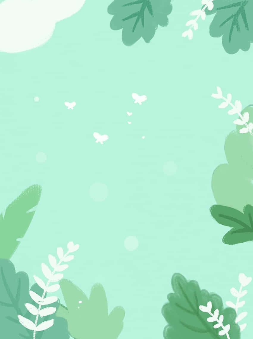 850x1136 vibrant green aesthetic background