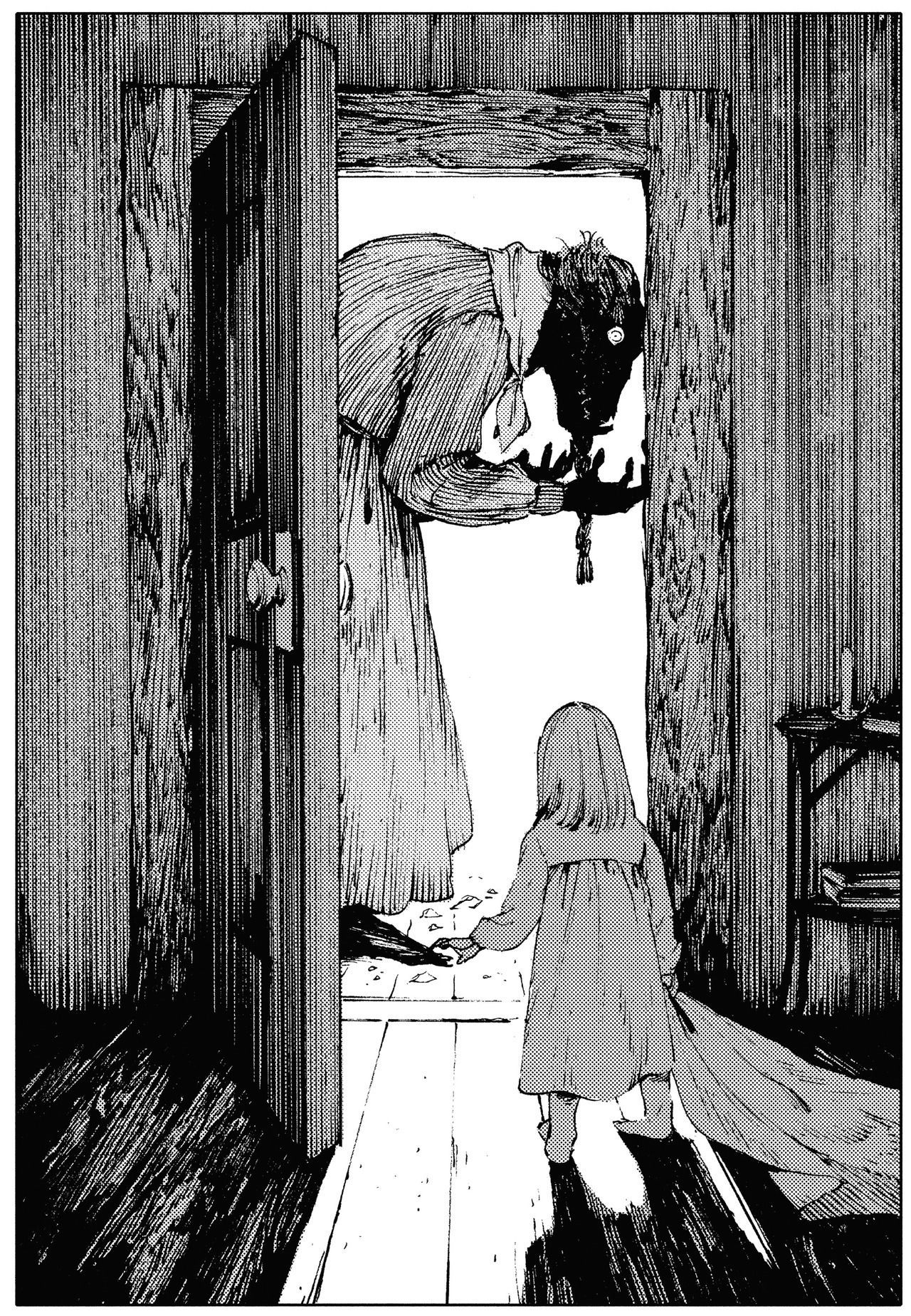 1280x1848 Manga Horror Art on X: The Girl From