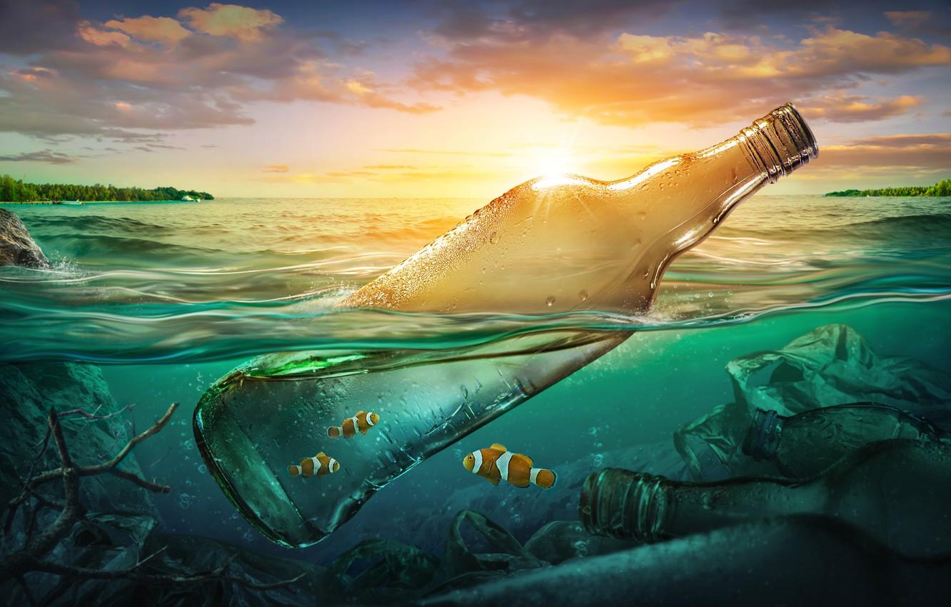 1332x850 Ocean Pollution Wallpaper