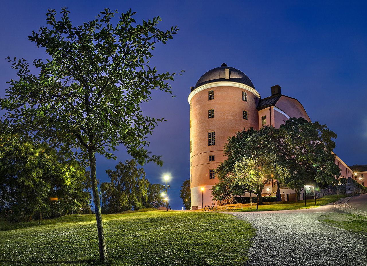 1280x928 Image Sweden Uppsala Castles Night