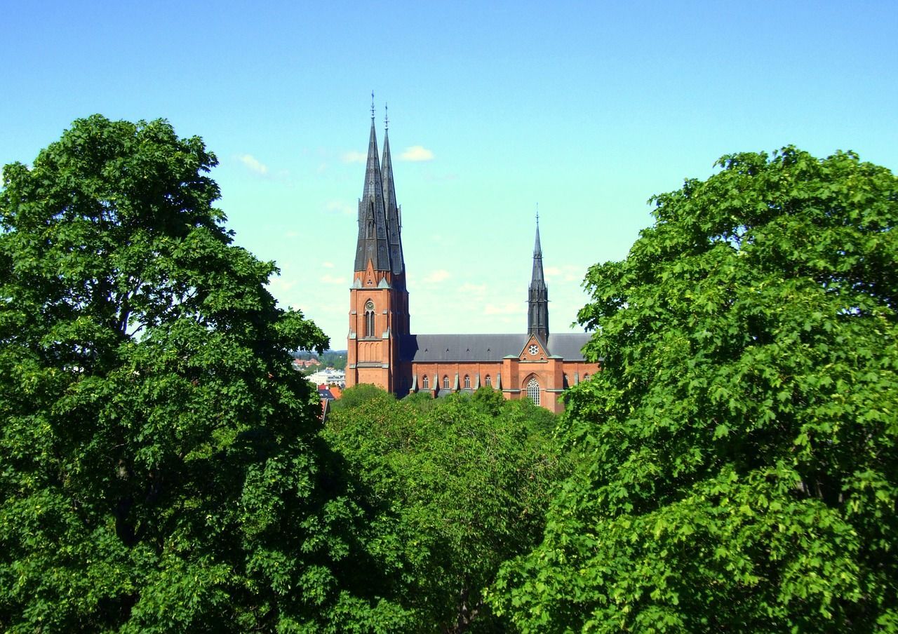 1280x904 Uppsala, sweden, cathedral, trees, church