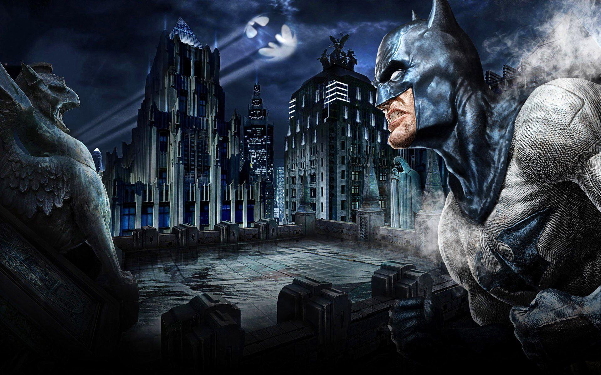 1920x1200 Batman Gotham City Background Wallpaper 26969 Hi Resolution