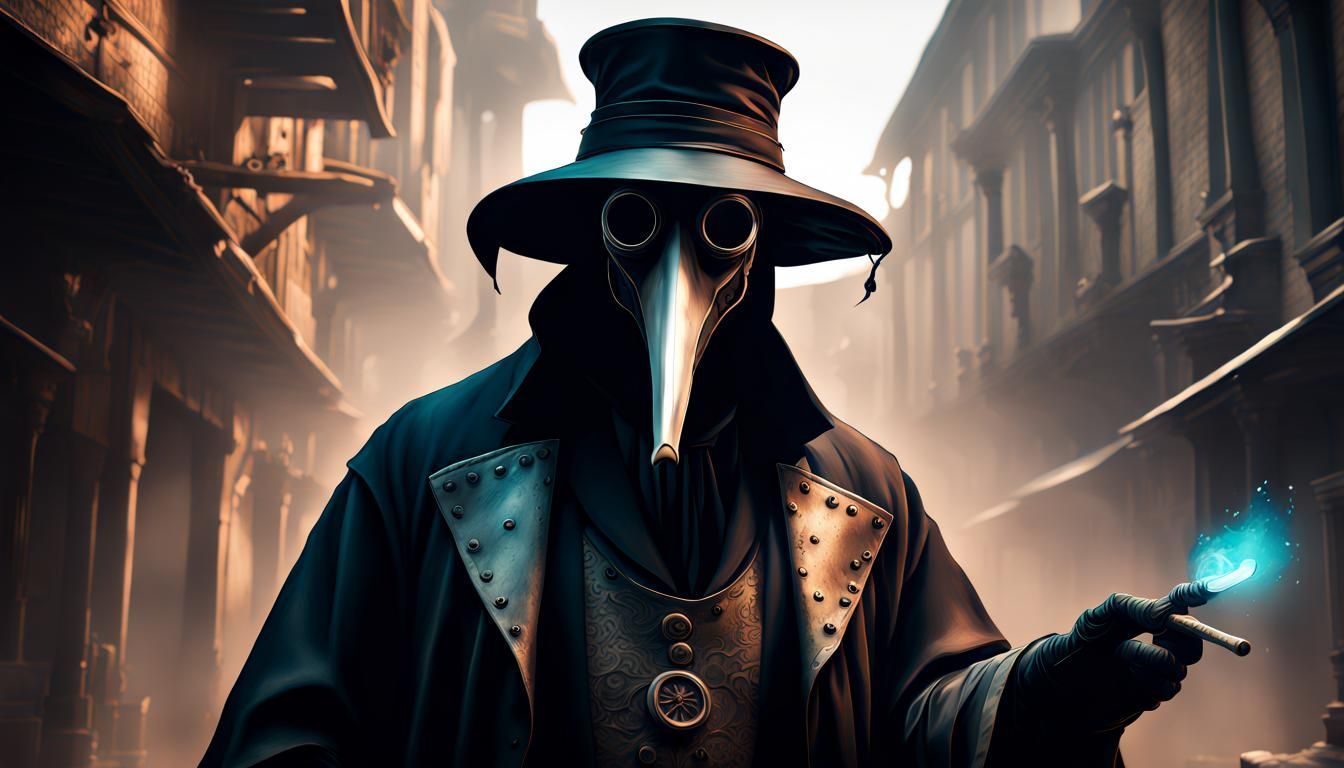 1344x768 The plague doctor Generated
