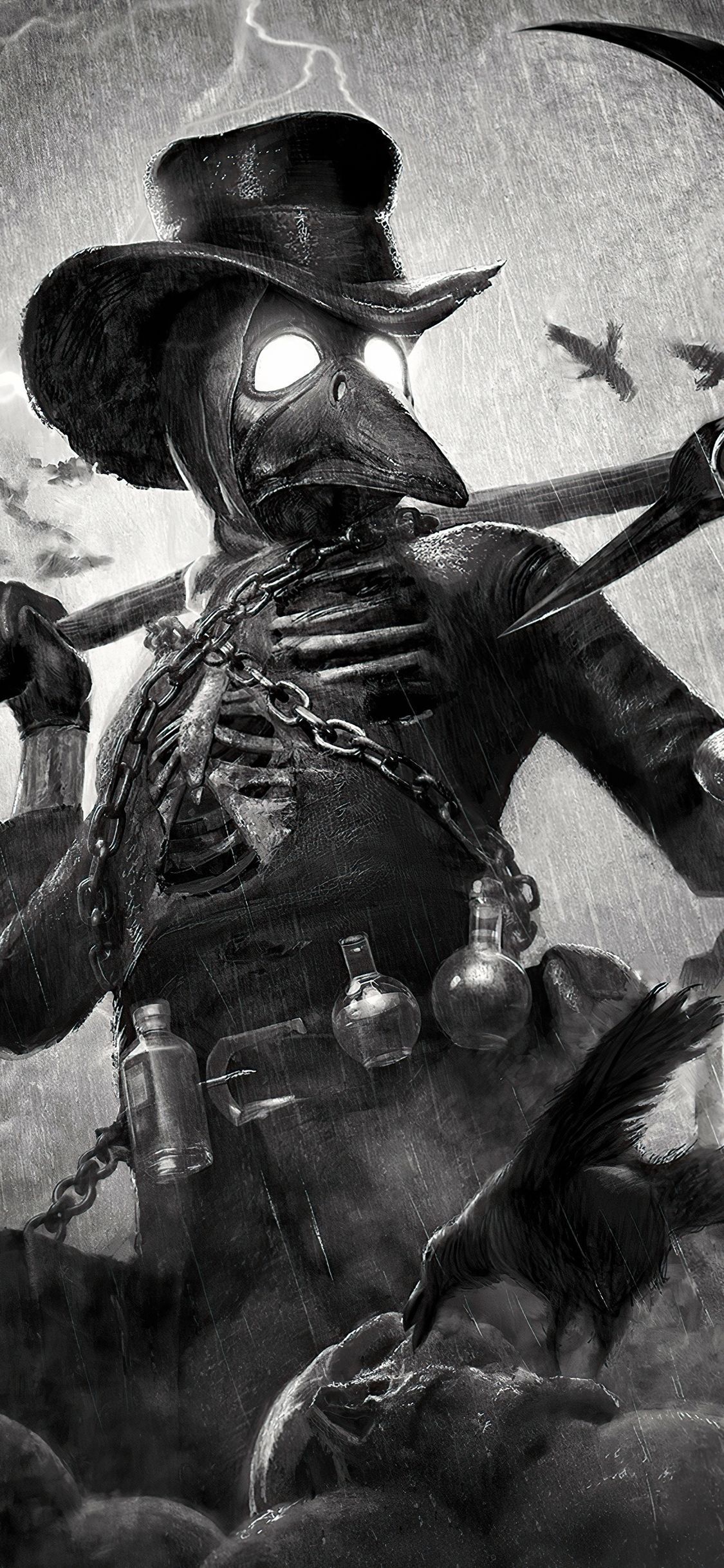 1125x2436 Plague Doctor 4k iPhone XS