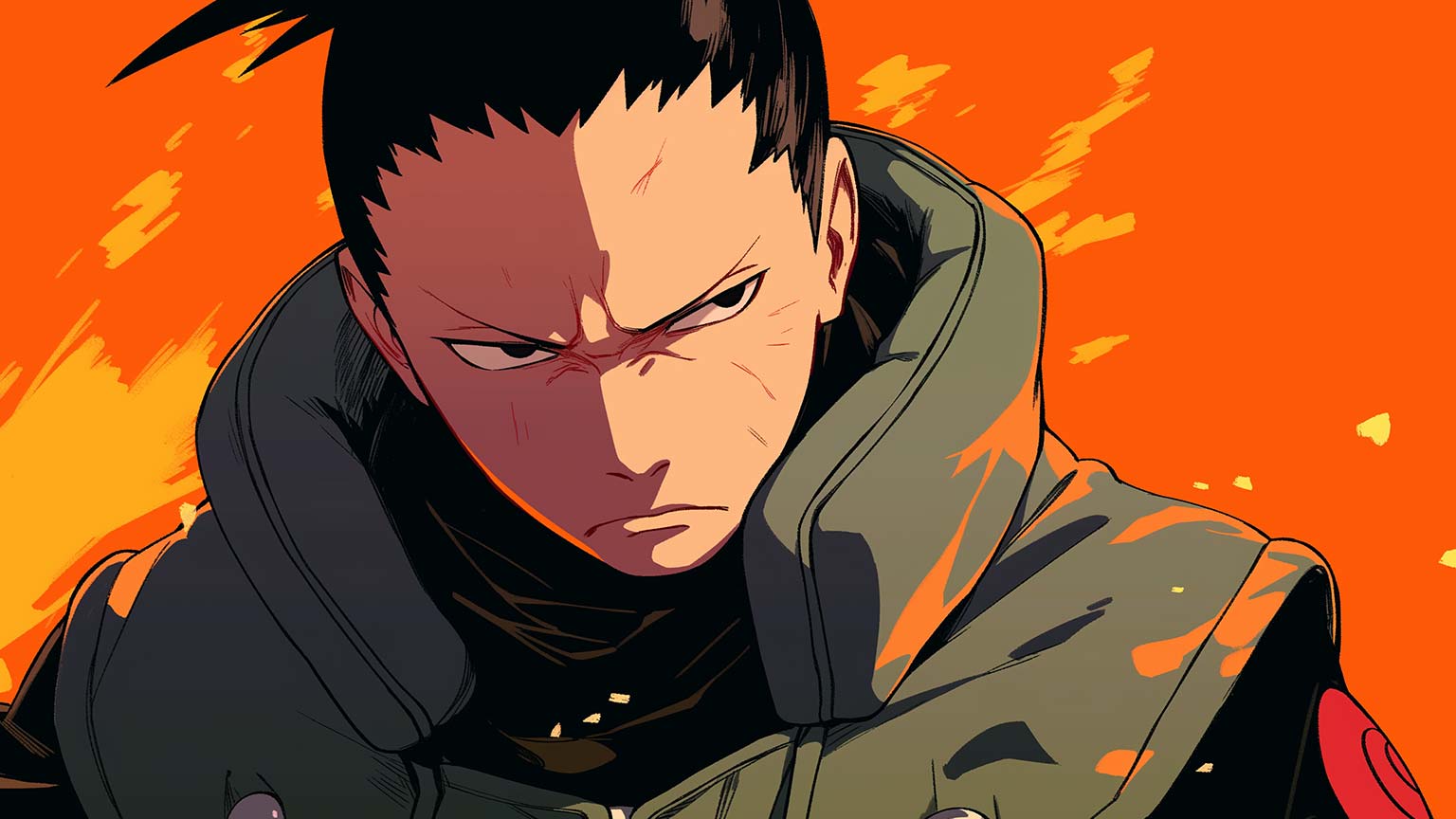 1536x864 Naruto Shikamaru Orange Desktop