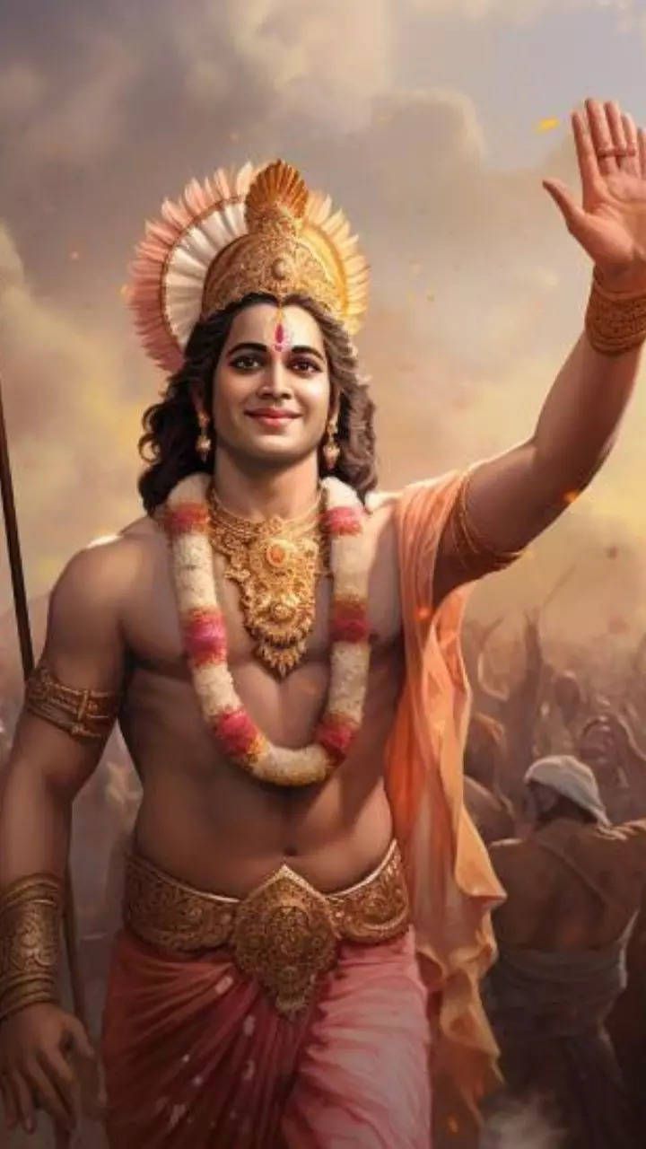 720x1280 AI imagines Lord Ram returning to