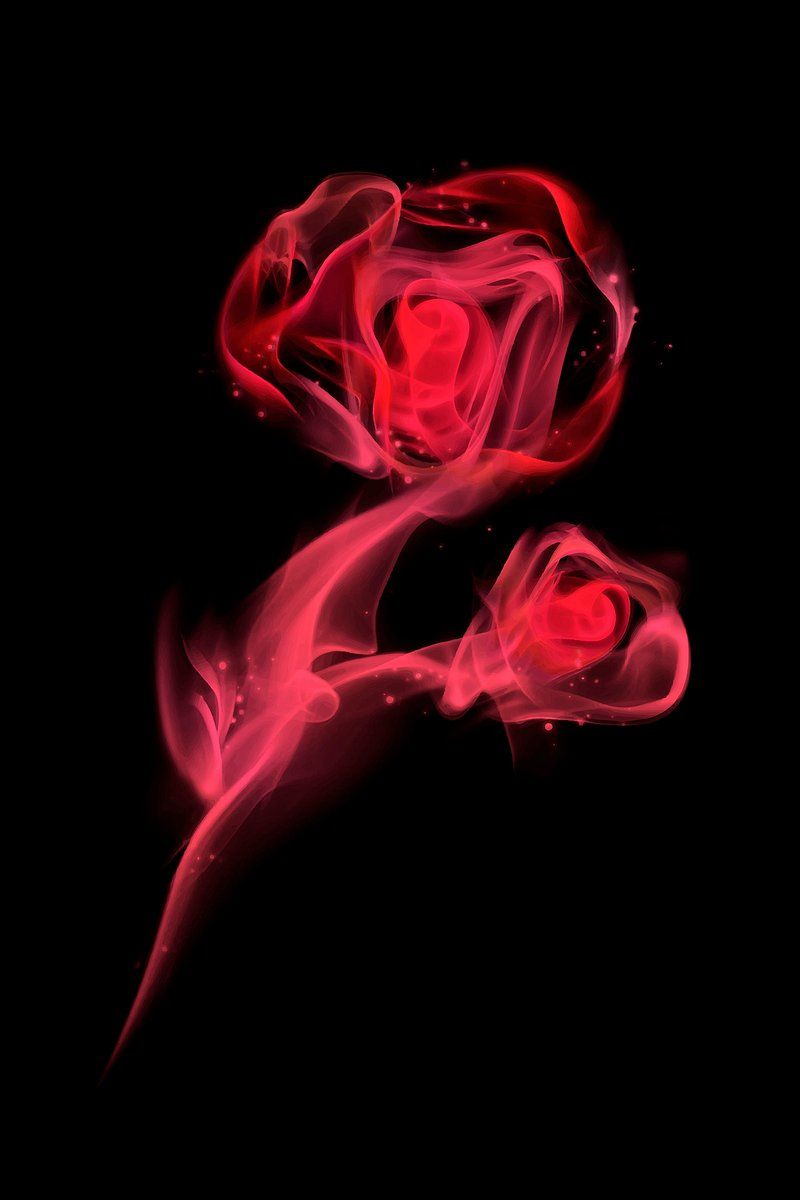 800x1200 Smoke heart iphone wallpaper, red