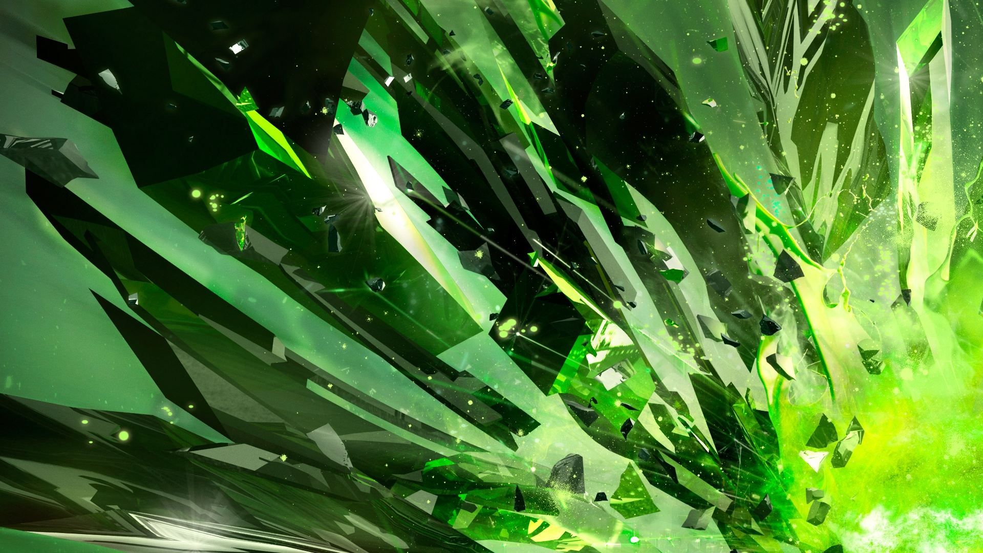 Green Shards Wallpapers - Top Free Green Shards Backgrounds ...