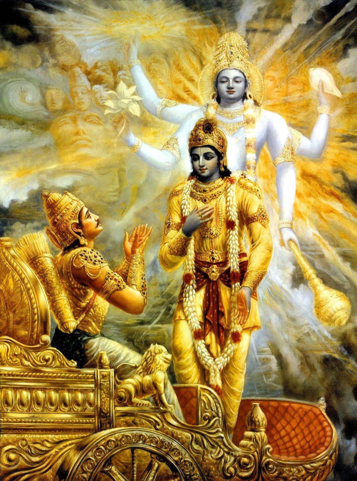 1187x1600 Mahabharat Krishna Avatar Wallpaper