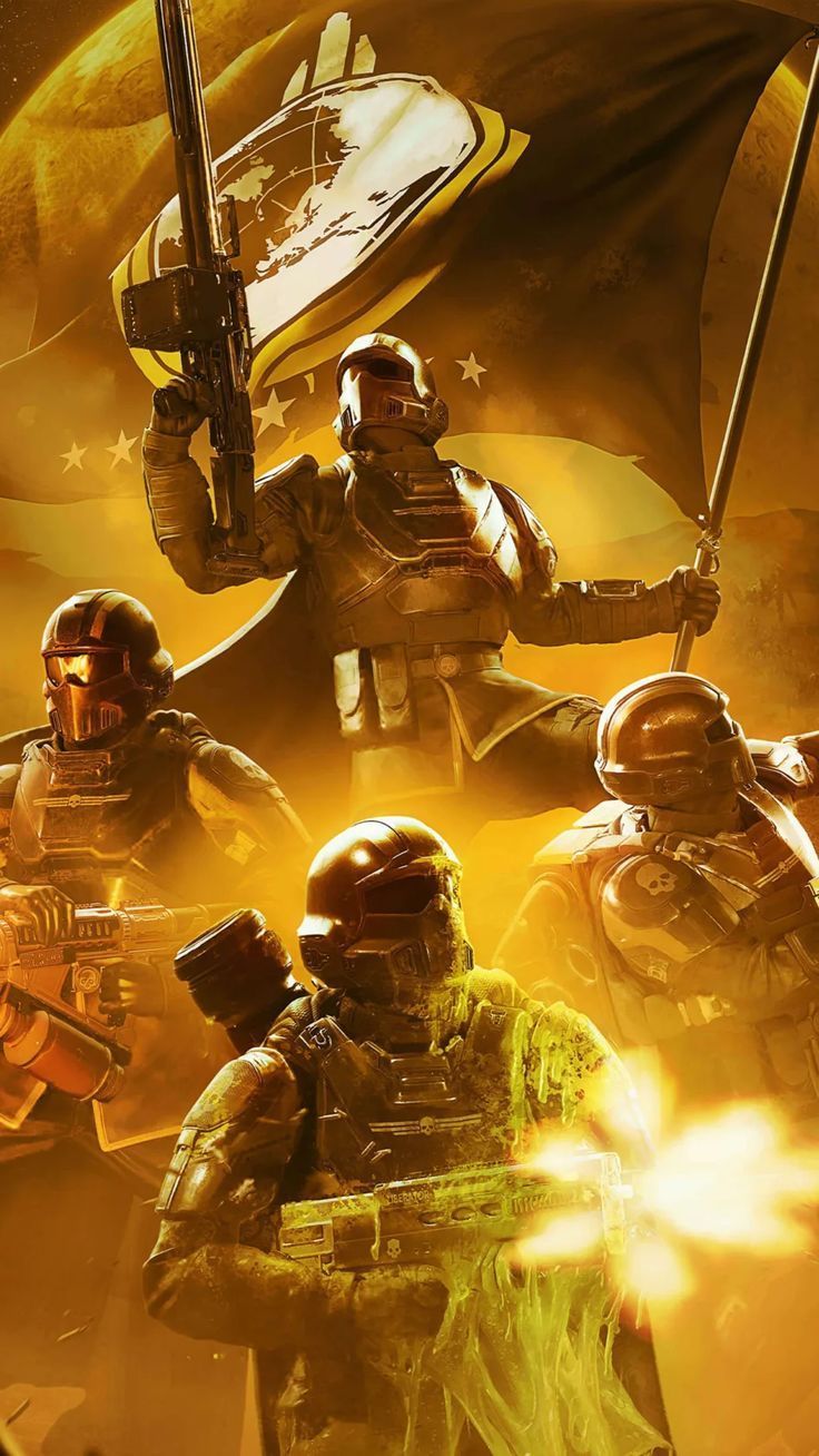 736x1308 Helldivers 2 Game Poster 4K Ultra HD Mobile Wallpaper for iPhone & Android