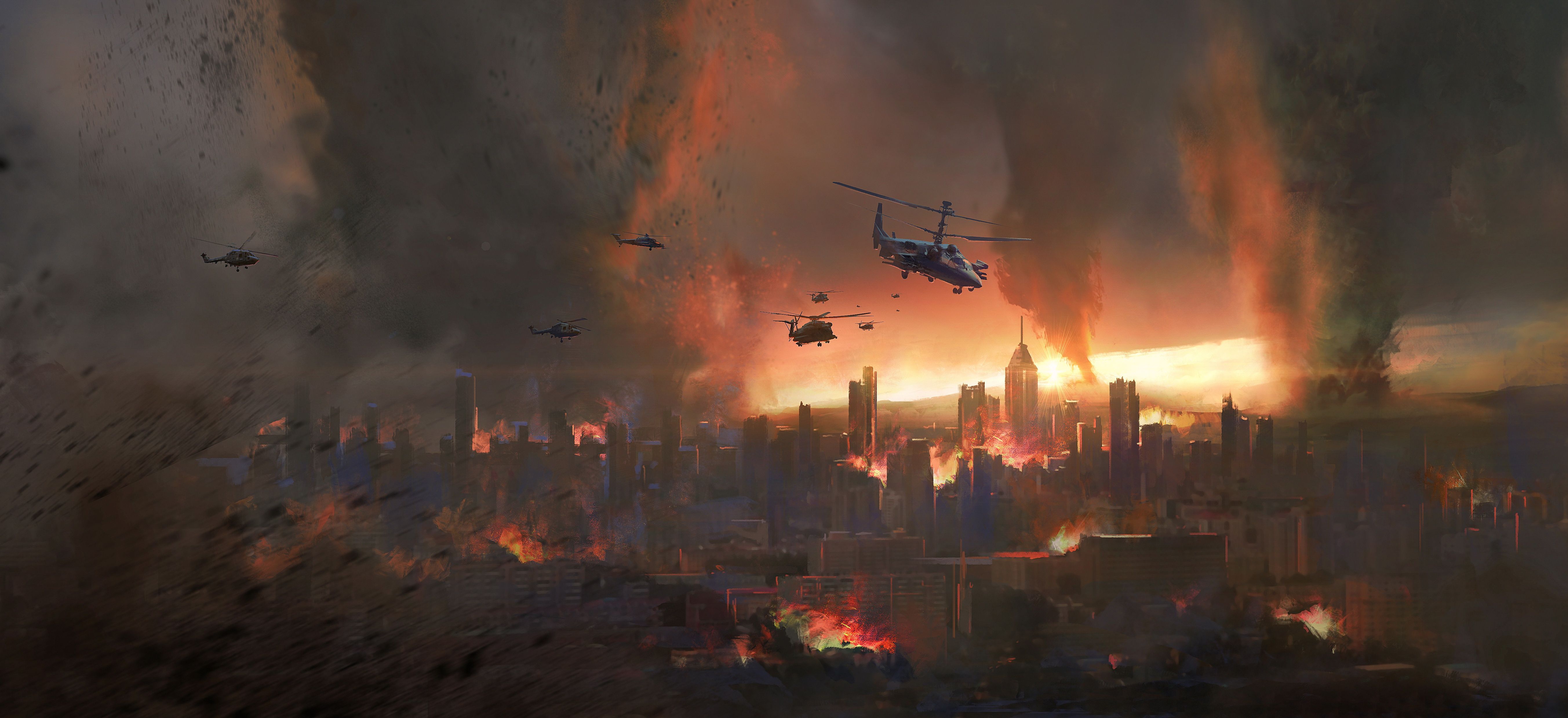 5411x2476 Sci Fi Apocalyptic 4k Ultra HD Wallpaper