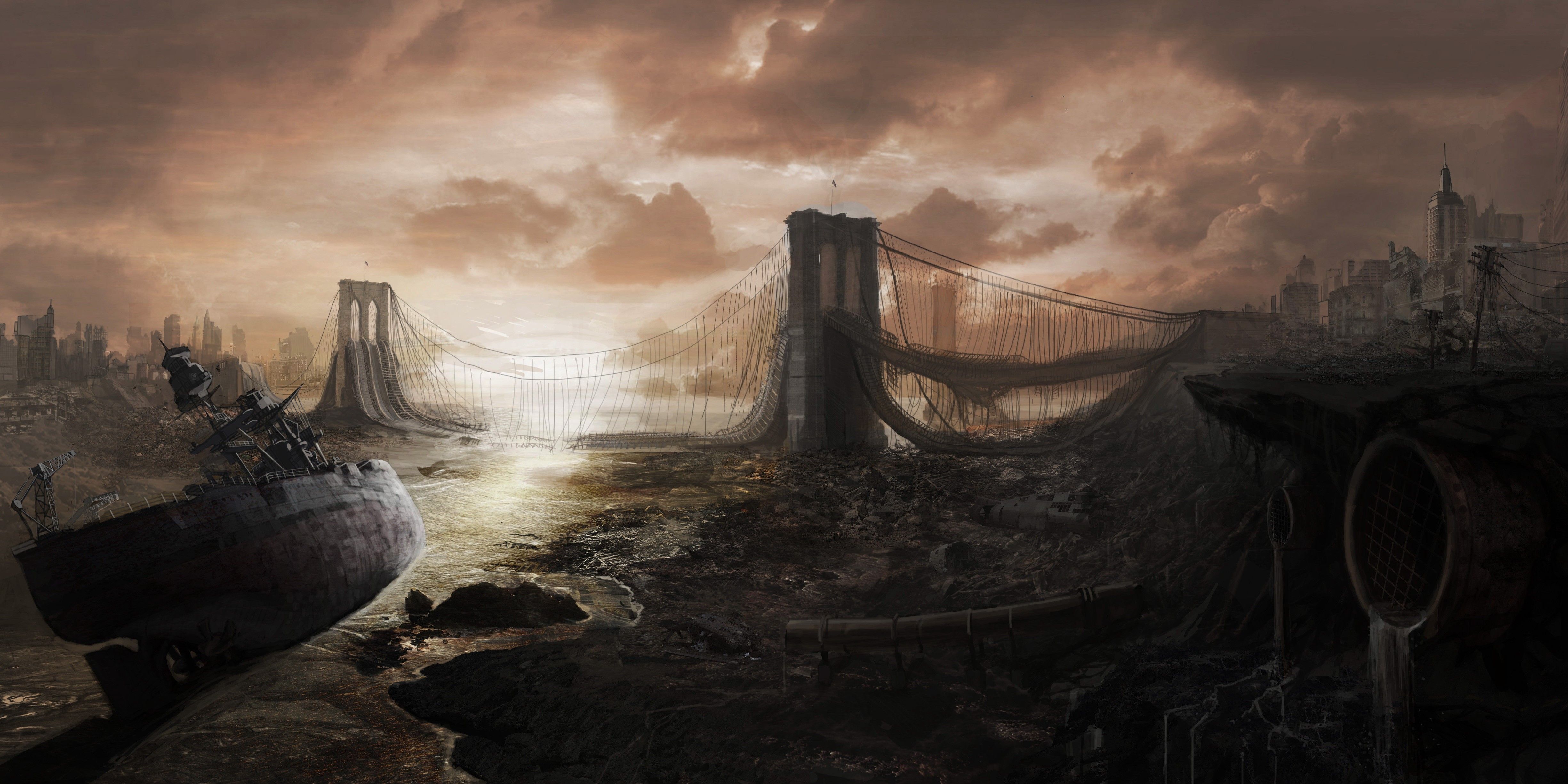 4900x2450 4K, Apocalypse, HD Wallpaper