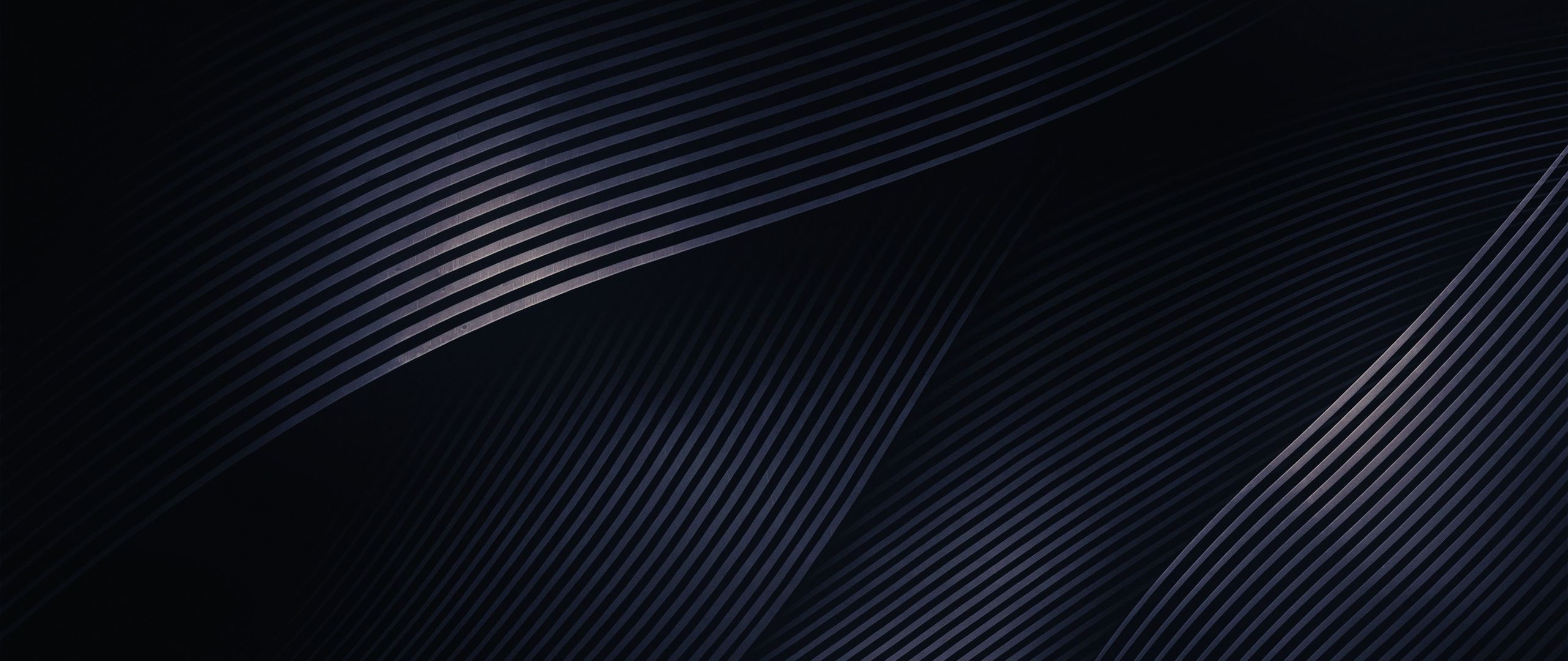 2560x1080 Dark, Waves, Wave Wallpaper