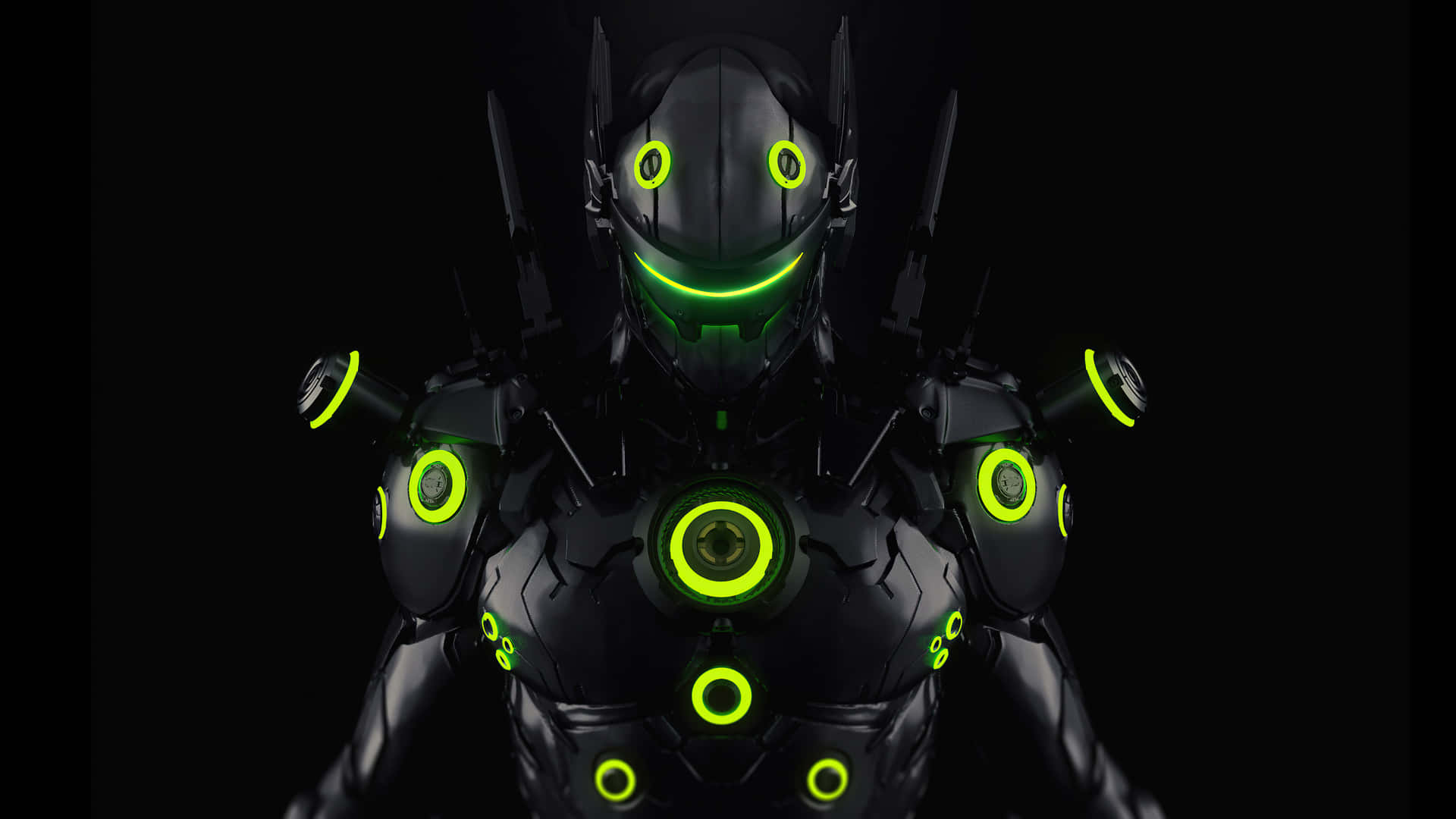 1920x1080 Glowing Eyes Wallpaper