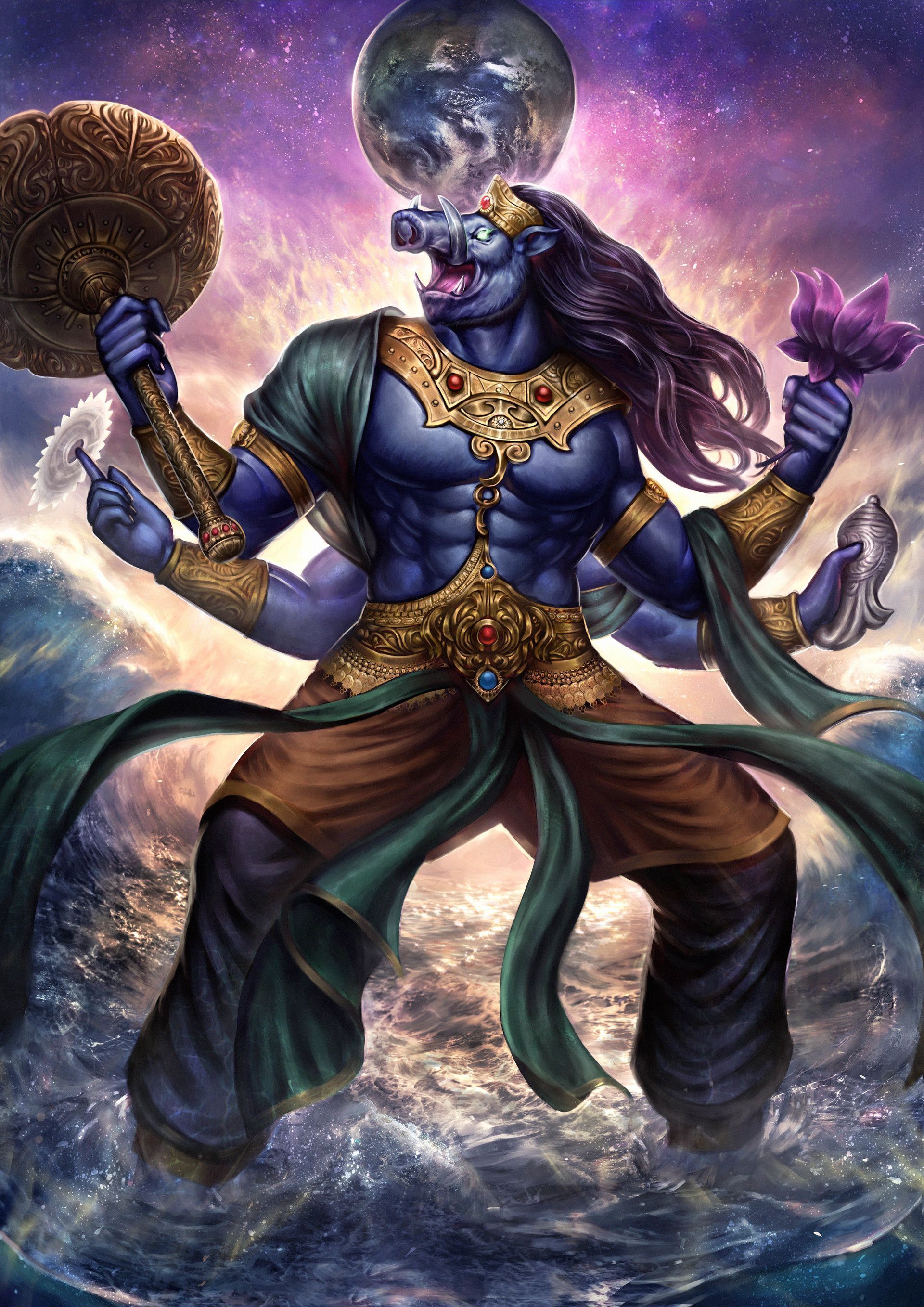 1920x2715 Varaha, Krishna avatar, Vishnu