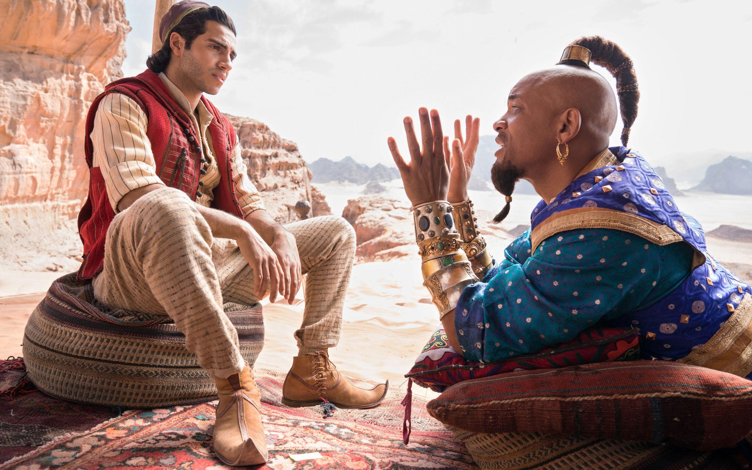2560x1600 Wallpaper of Aladdin, Mena Massoud, Will Smith