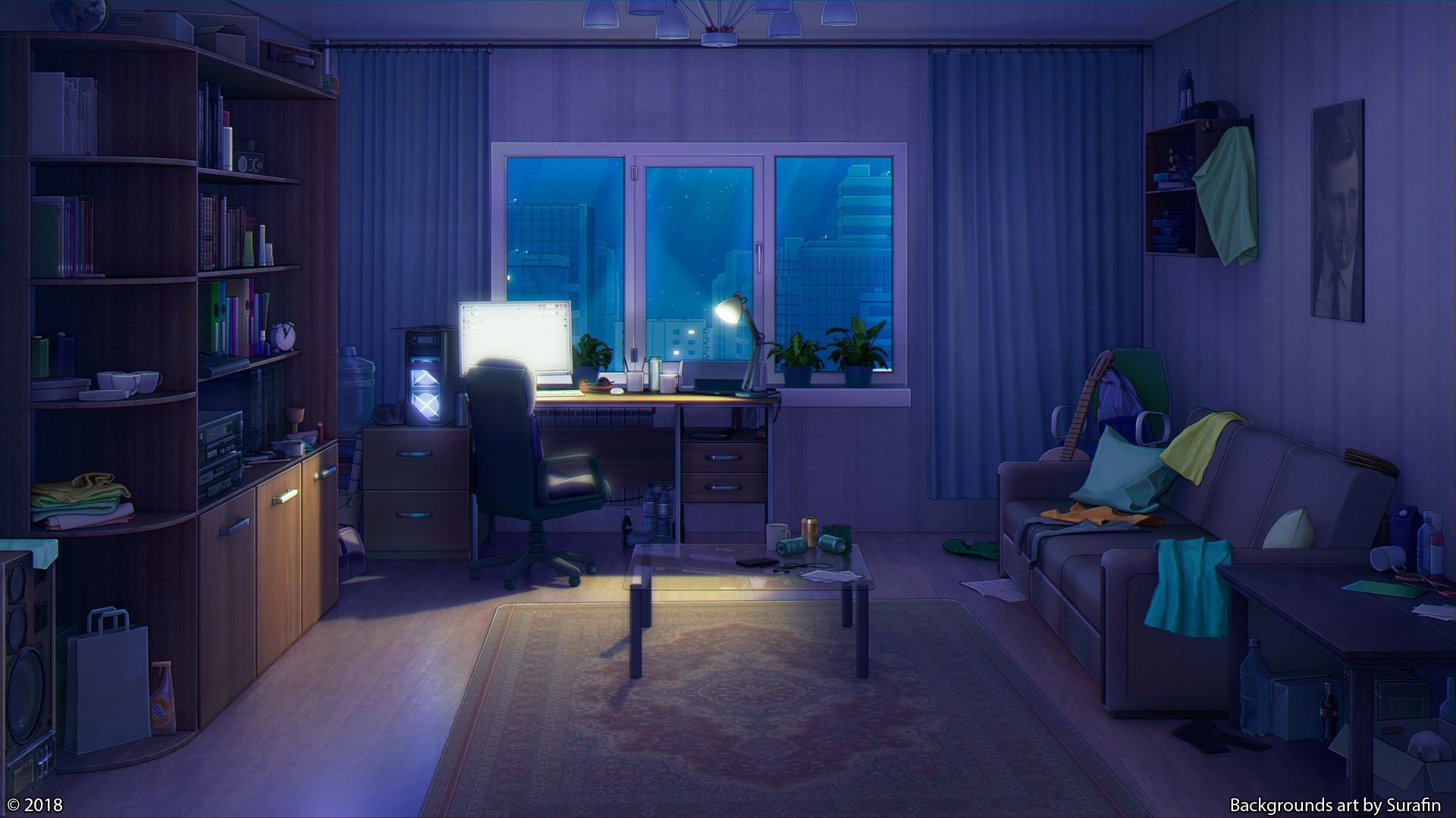 Anime Room Night Wallpapers - Top Free Anime Room Night Backgrounds ...