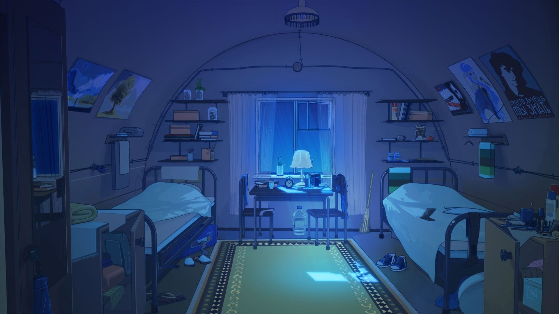 Anime Room Night Wallpapers - Top Free Anime Room Night Backgrounds - WallpaperAccess