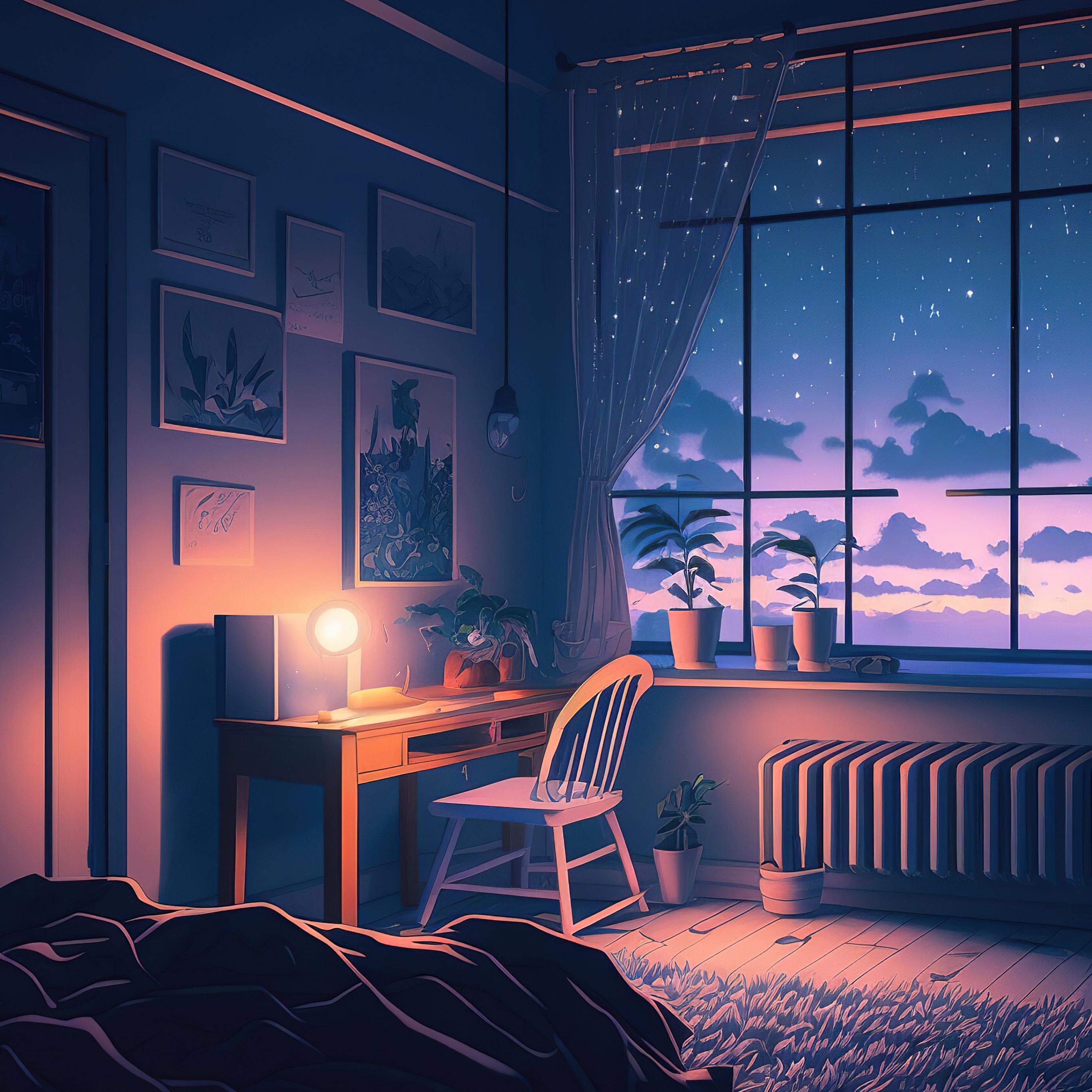 Anime Room Night Wallpapers - Top Free Anime Room Night Backgrounds ...