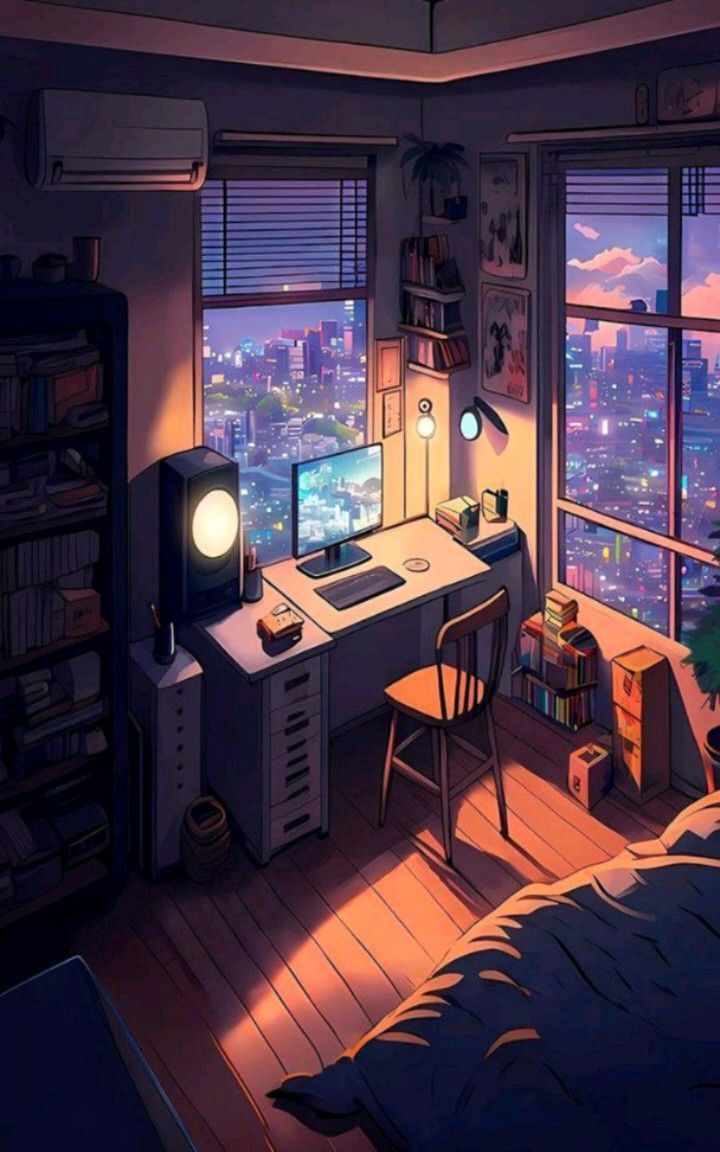 720x1152 Anime scenery wallpaper