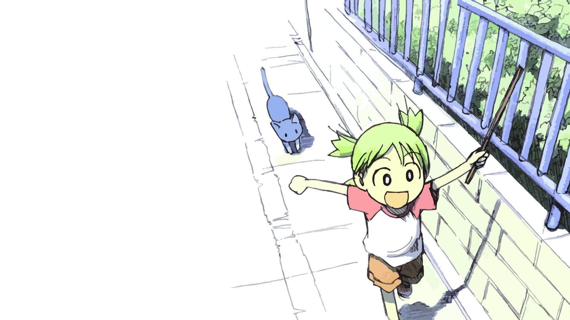 1920x1080 cat, Manga, Yotsuba Koiwai, Yotsubato