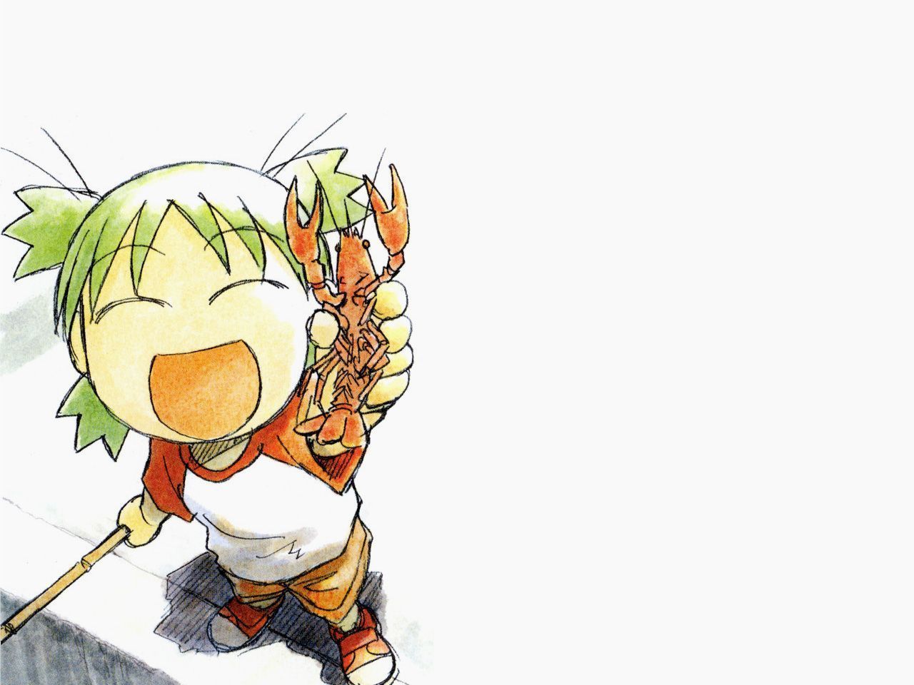 1280x960 azuma kiyohiko green hair koiwai