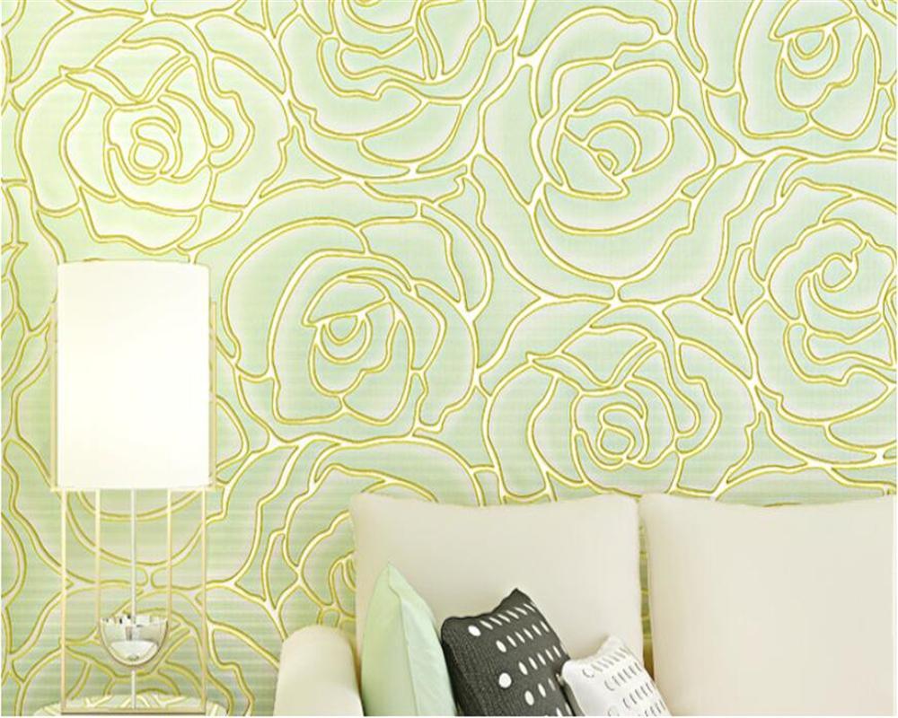 1000x800 Advanced Creative Fashion Atmosphere Interior Decor Wall Paper Beautiful Rose Bedroom Papel De Parede 3D Wallpaper