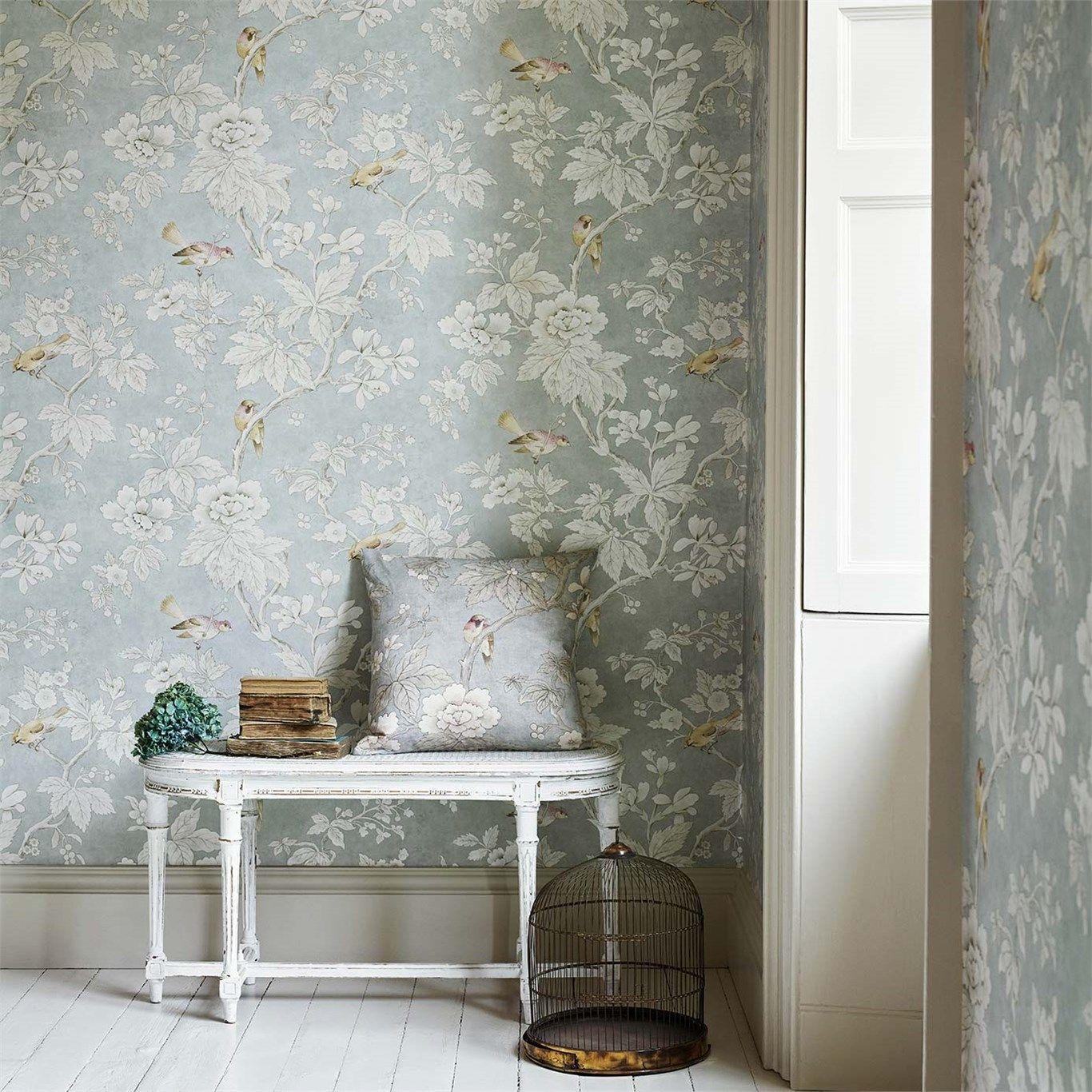 1366x1366 Sanderson Chiswick Wallpaper. Designer Wallpaper 2017. TM