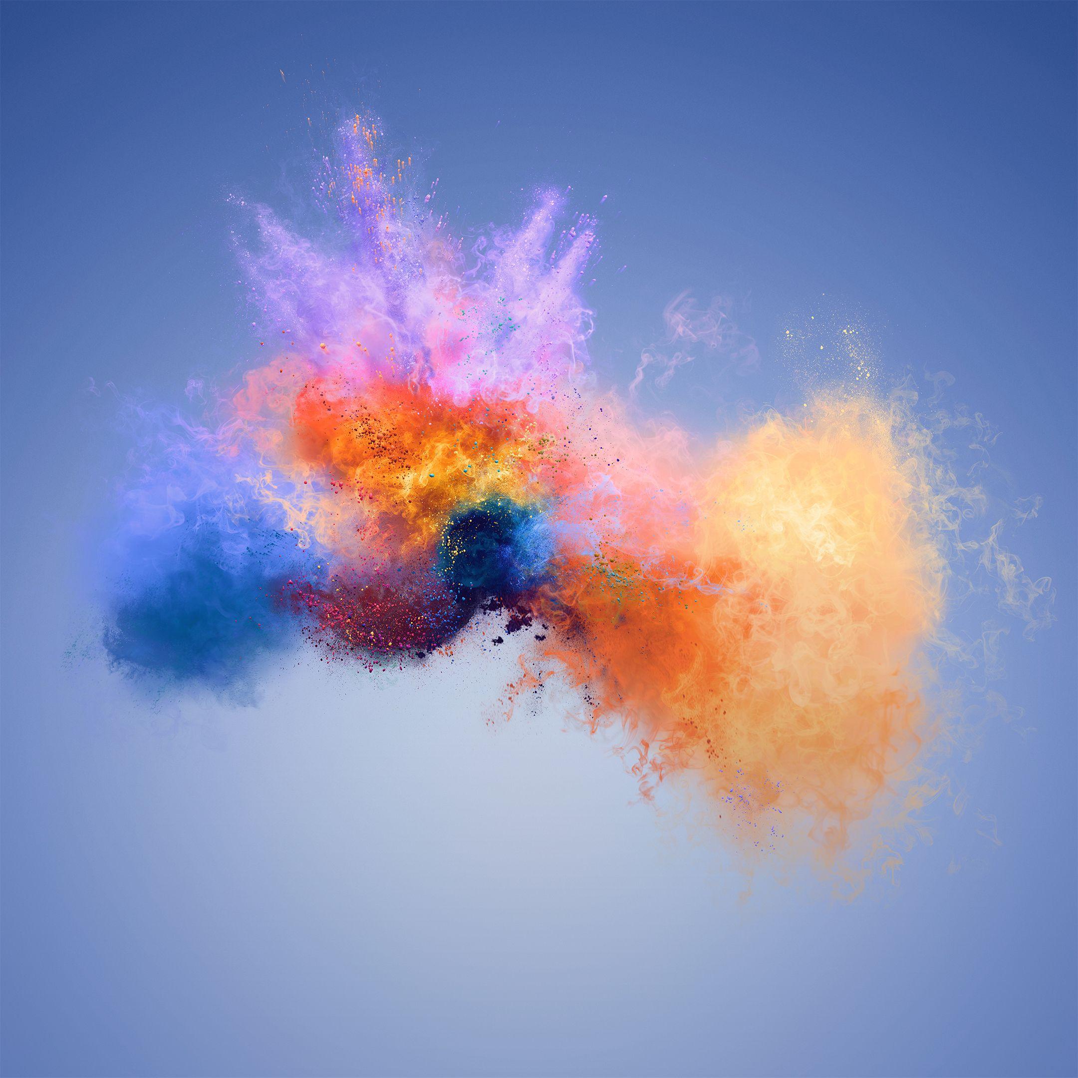 2160x2160 Wallpaper Colorful, Splash, Huawei Honor 7X, Stock, HD