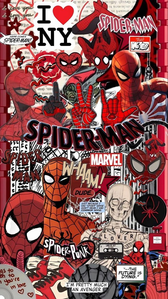 Spiderman Collage Wallpapers - Top Free Spiderman Collage Backgrounds ...